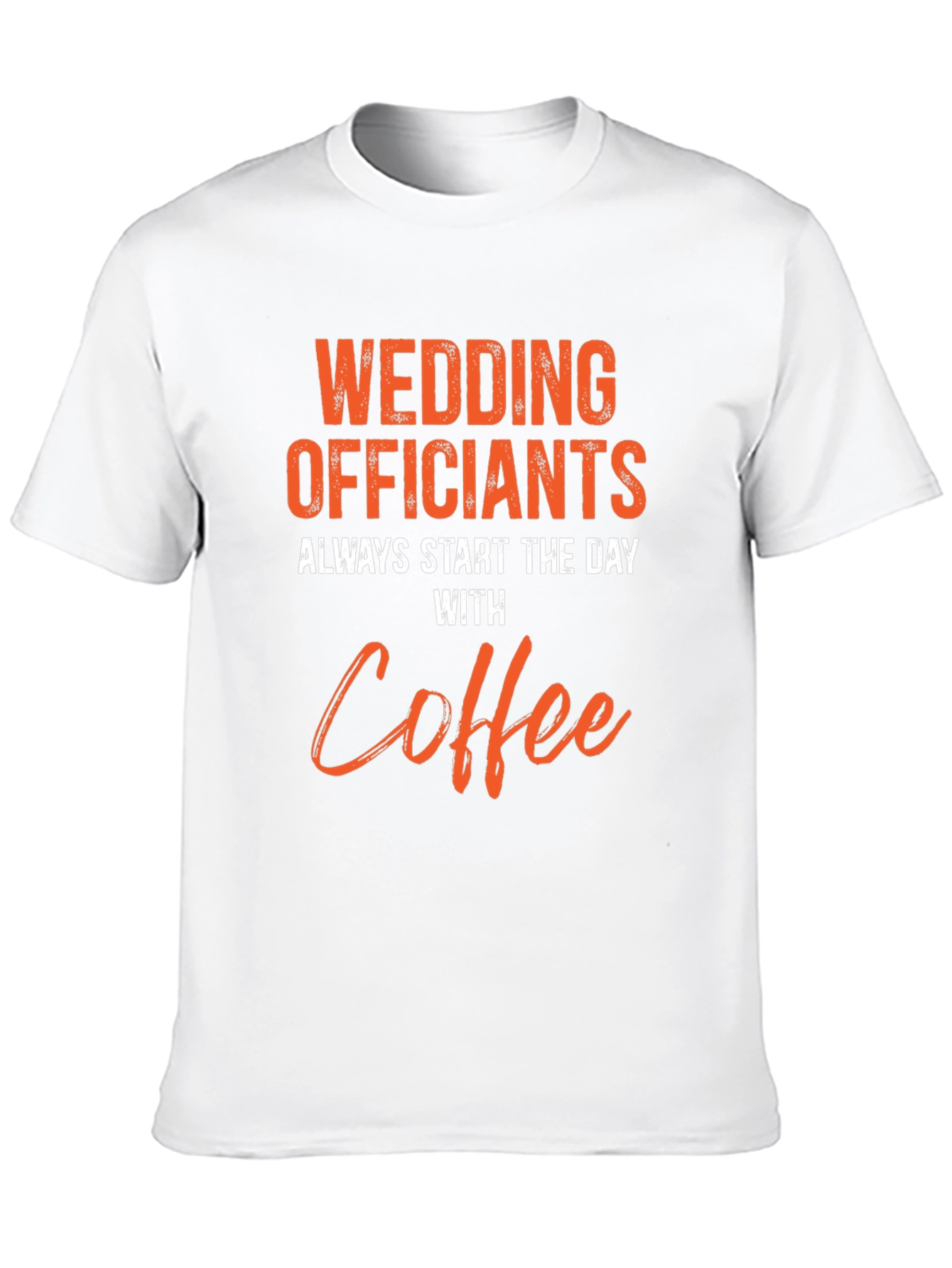 Black Wedding Officiants Coffee T-Shirt view 10