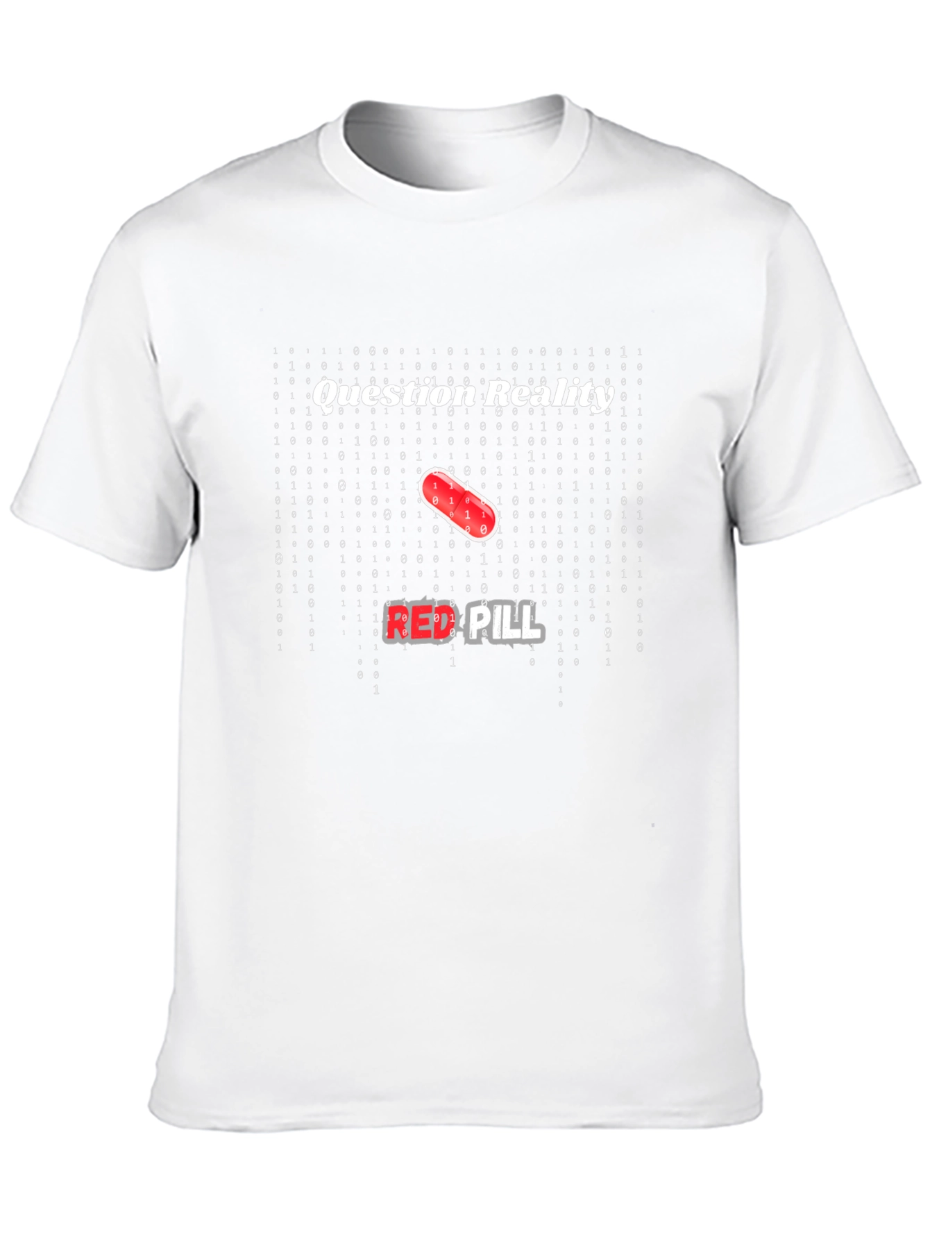 Black Question Reality Red Pill T-Shirt view 10
