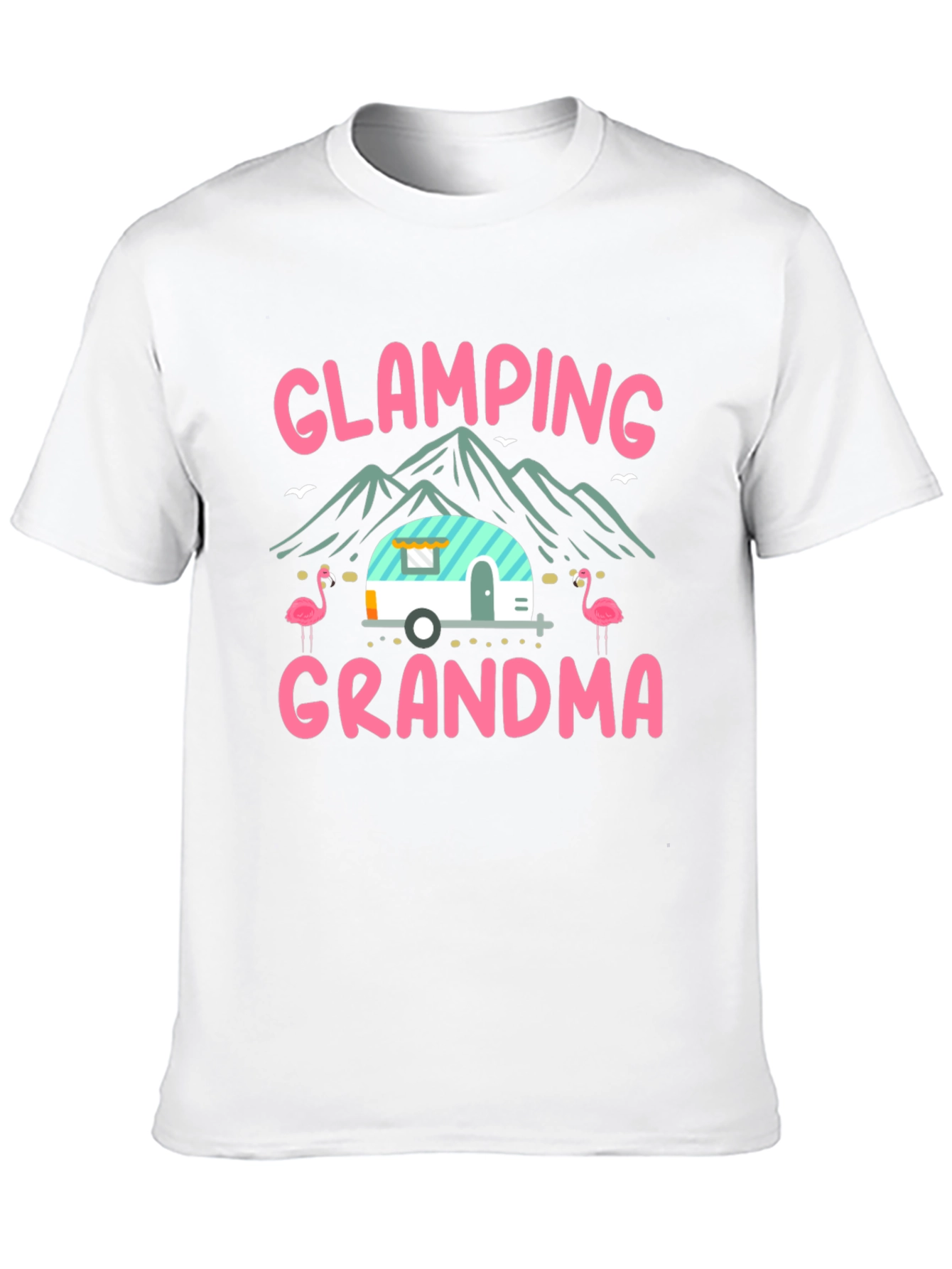 Black Glamping Grandma T-Shirt - Camping Tee view 10