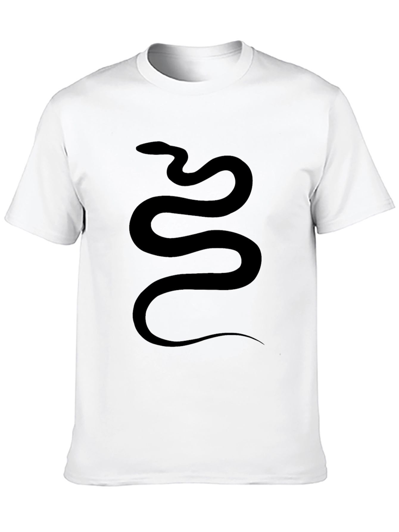 Black Men's Black Snake Graphic Tee view 10