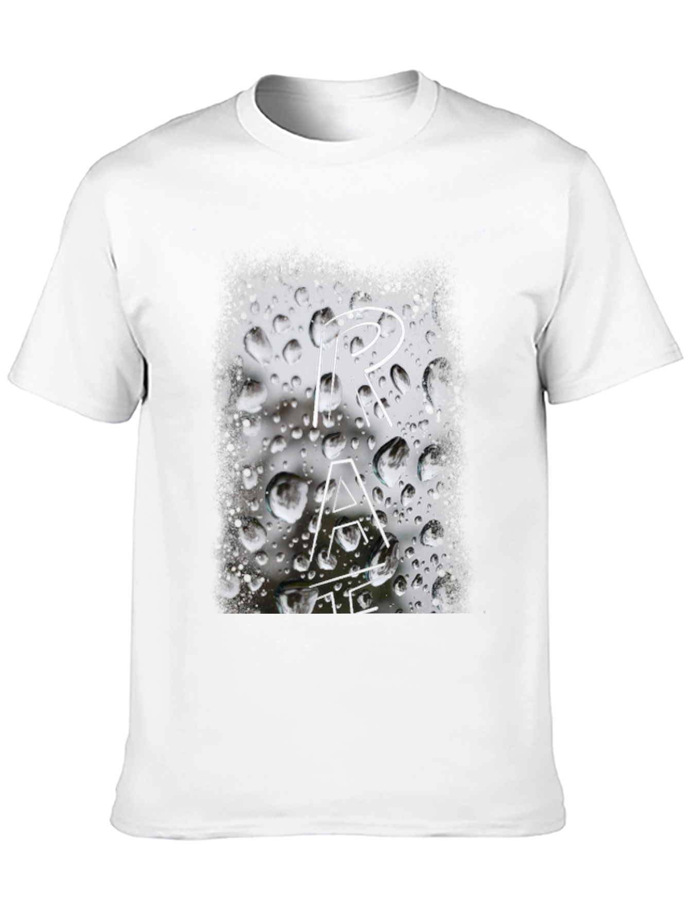 Black Abstract Graphic Black T-Shirt view 10