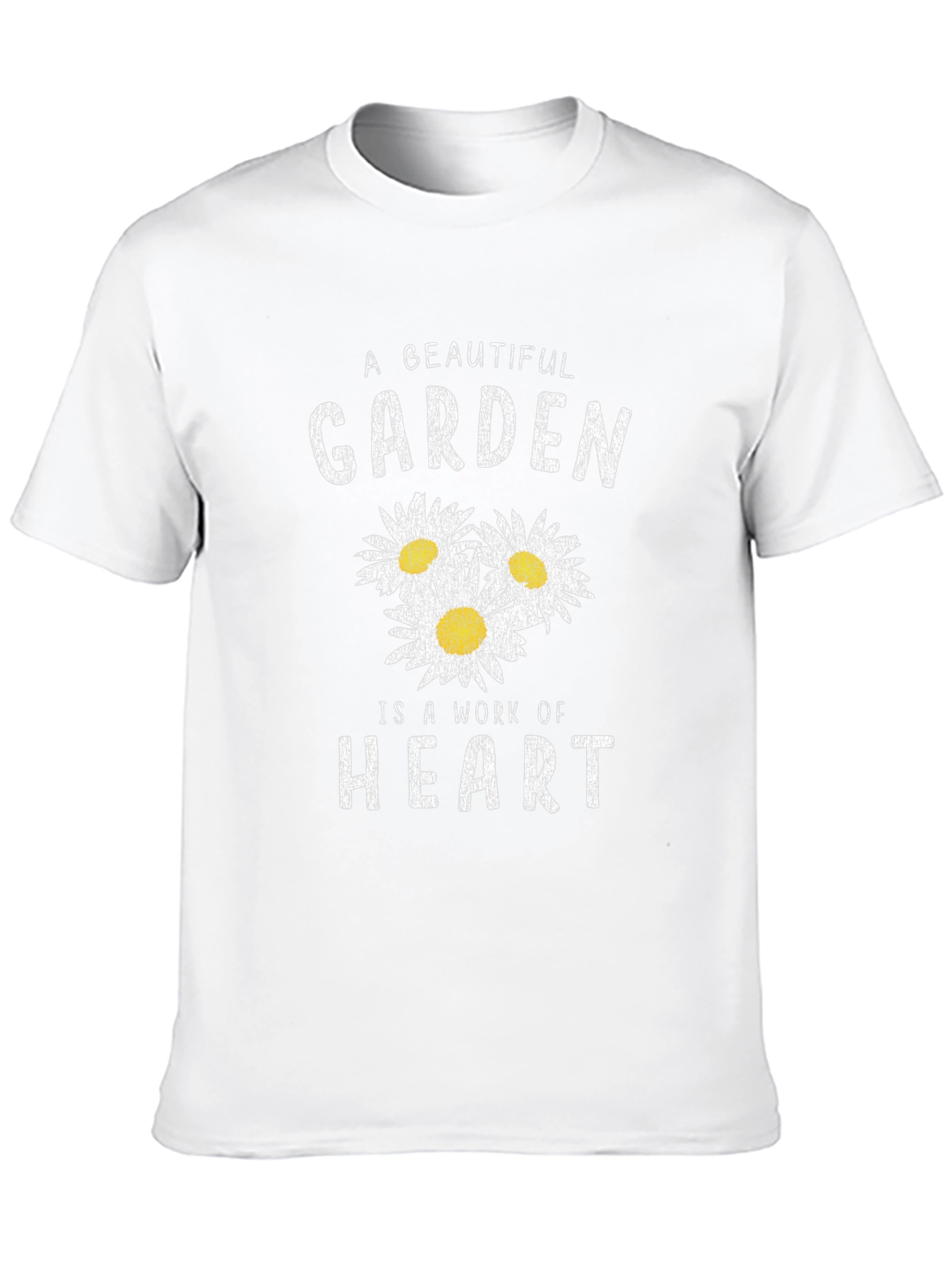 Black A Beautiful Garden is a Work of Heart Graphic Tee view 10