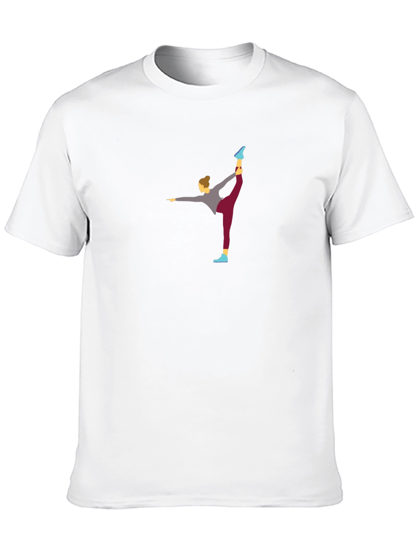 Black Yoga Pose Graphic Tee - Men's Black T-Shirt view 10