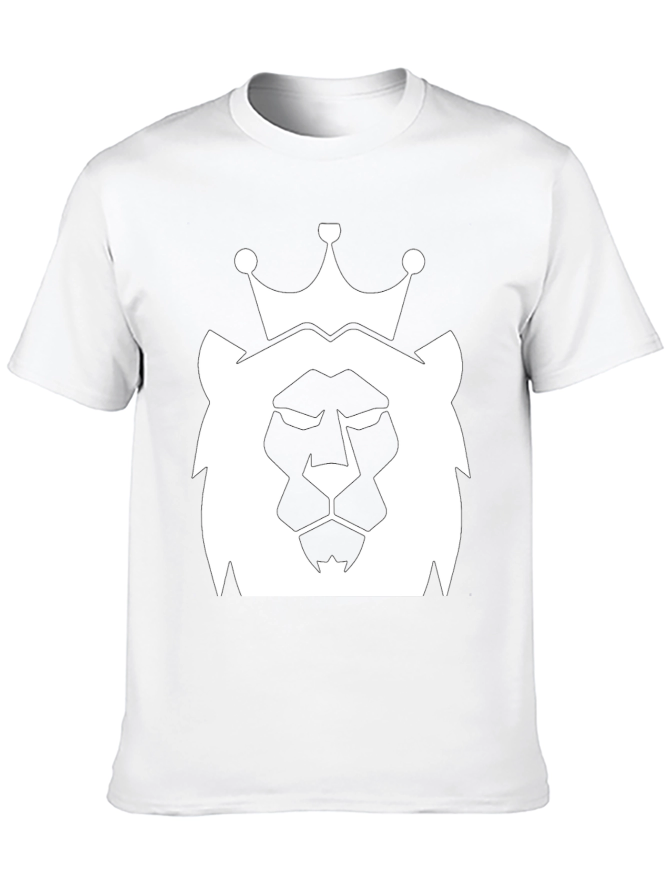 Black King Lion Graphic Tee - Black Cotton Blend view 10