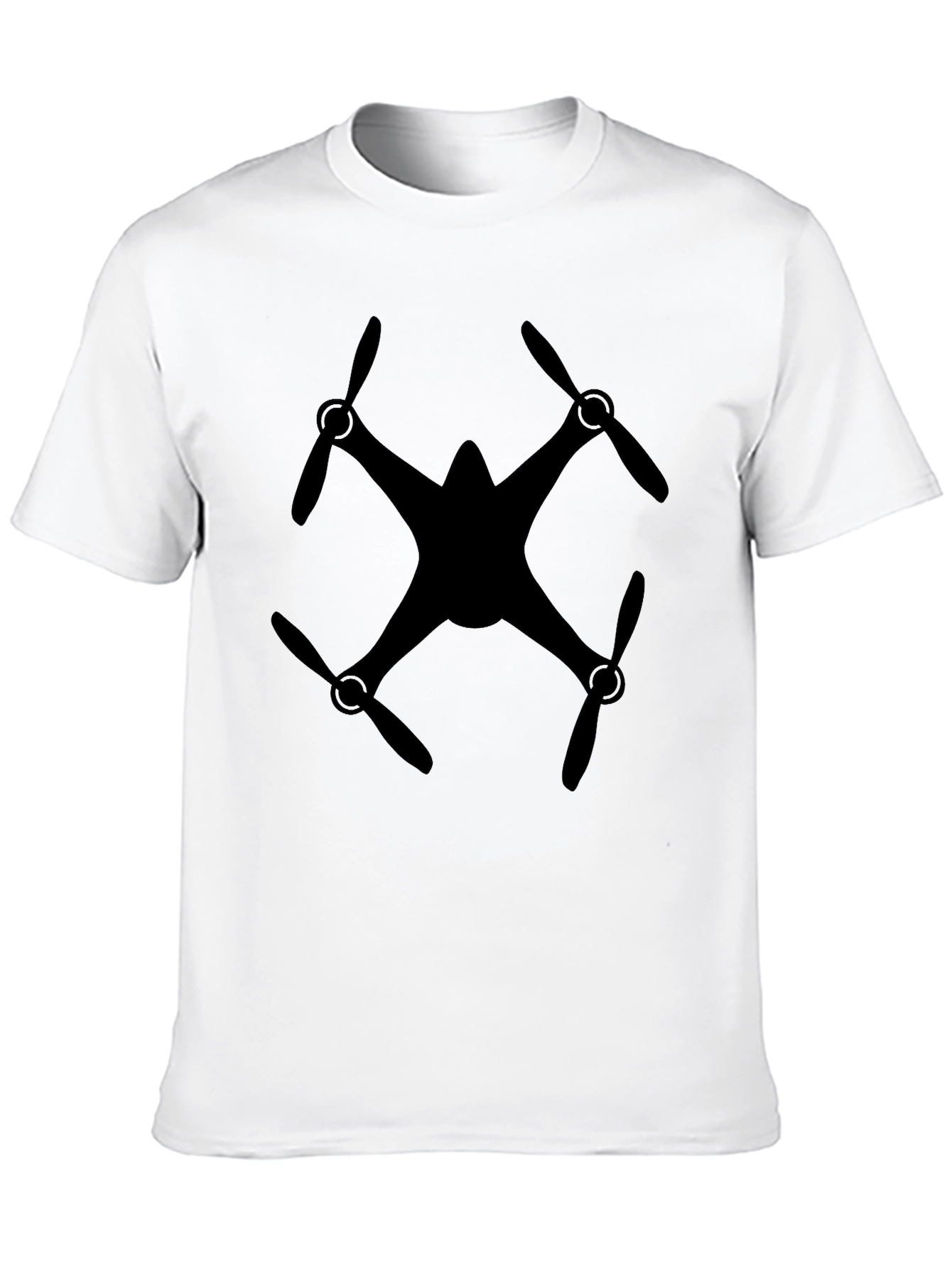 Black Drone Graphic Tee - Black view 10