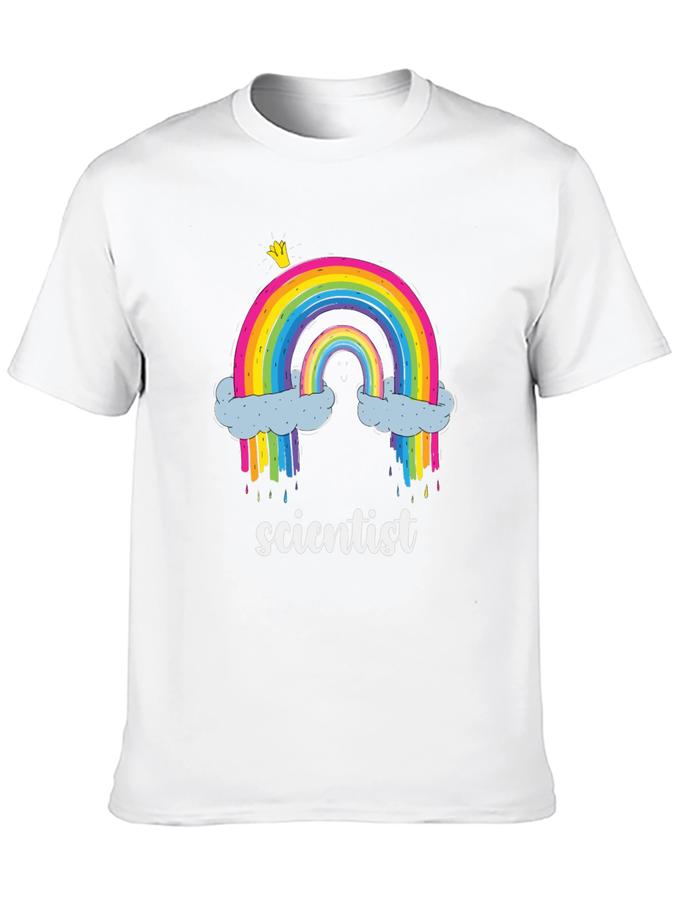 Black Scientist Rainbow T-Shirt - Fun Science Tee view 10