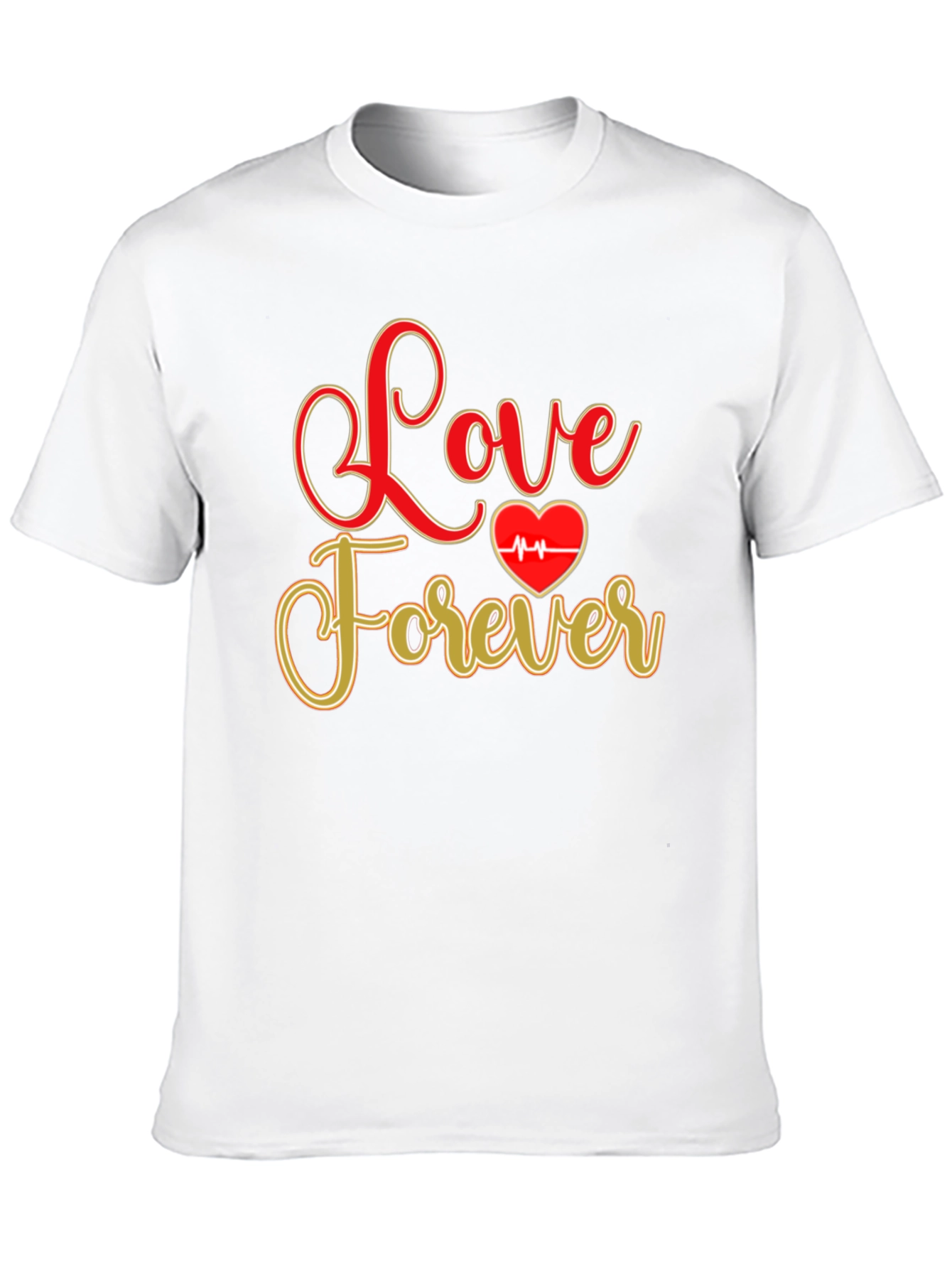 Black Love Forever Valentine's Day Graphic Tee - Black view 10