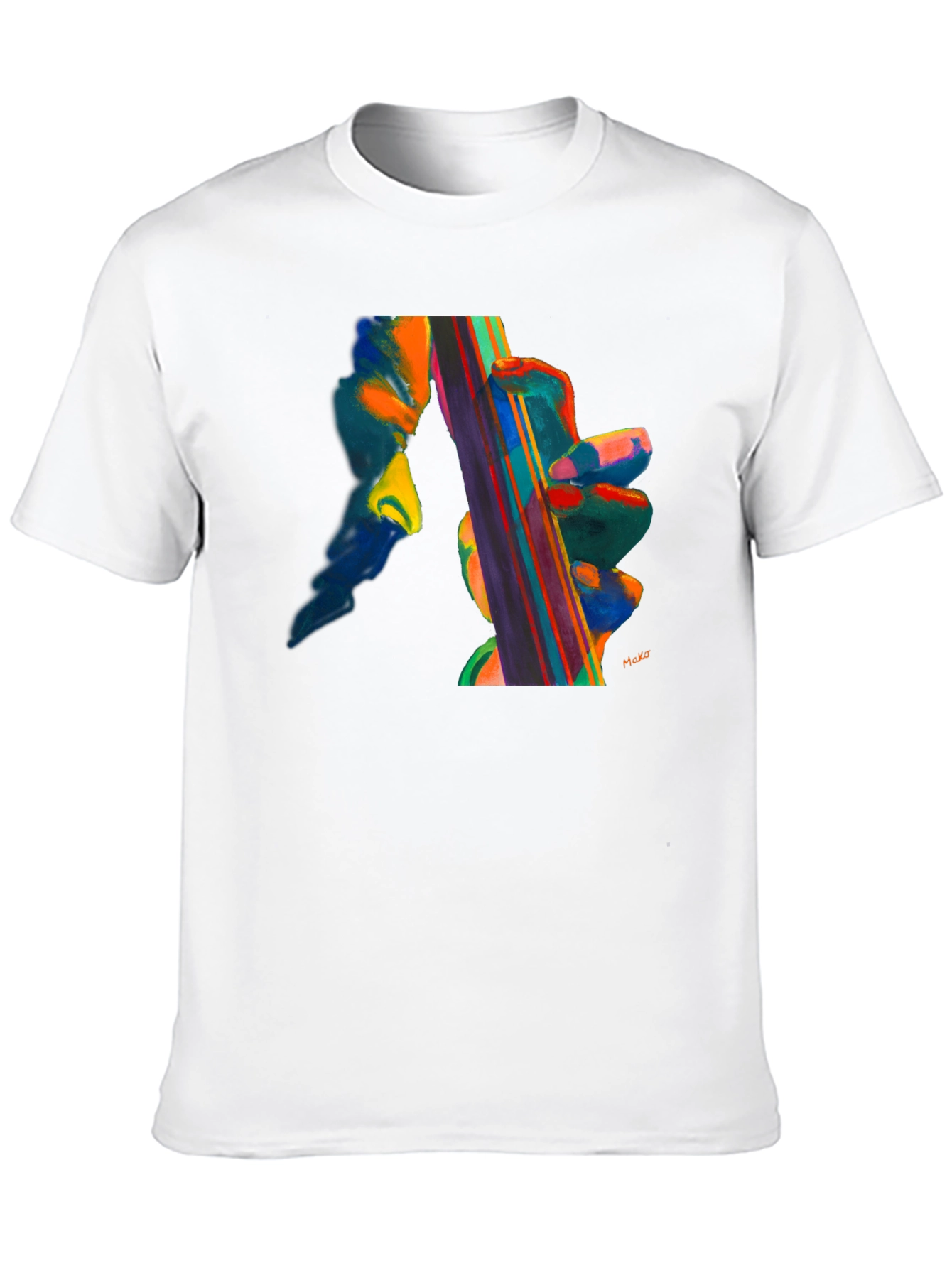 Black Abstract Musical T-Shirt view 10