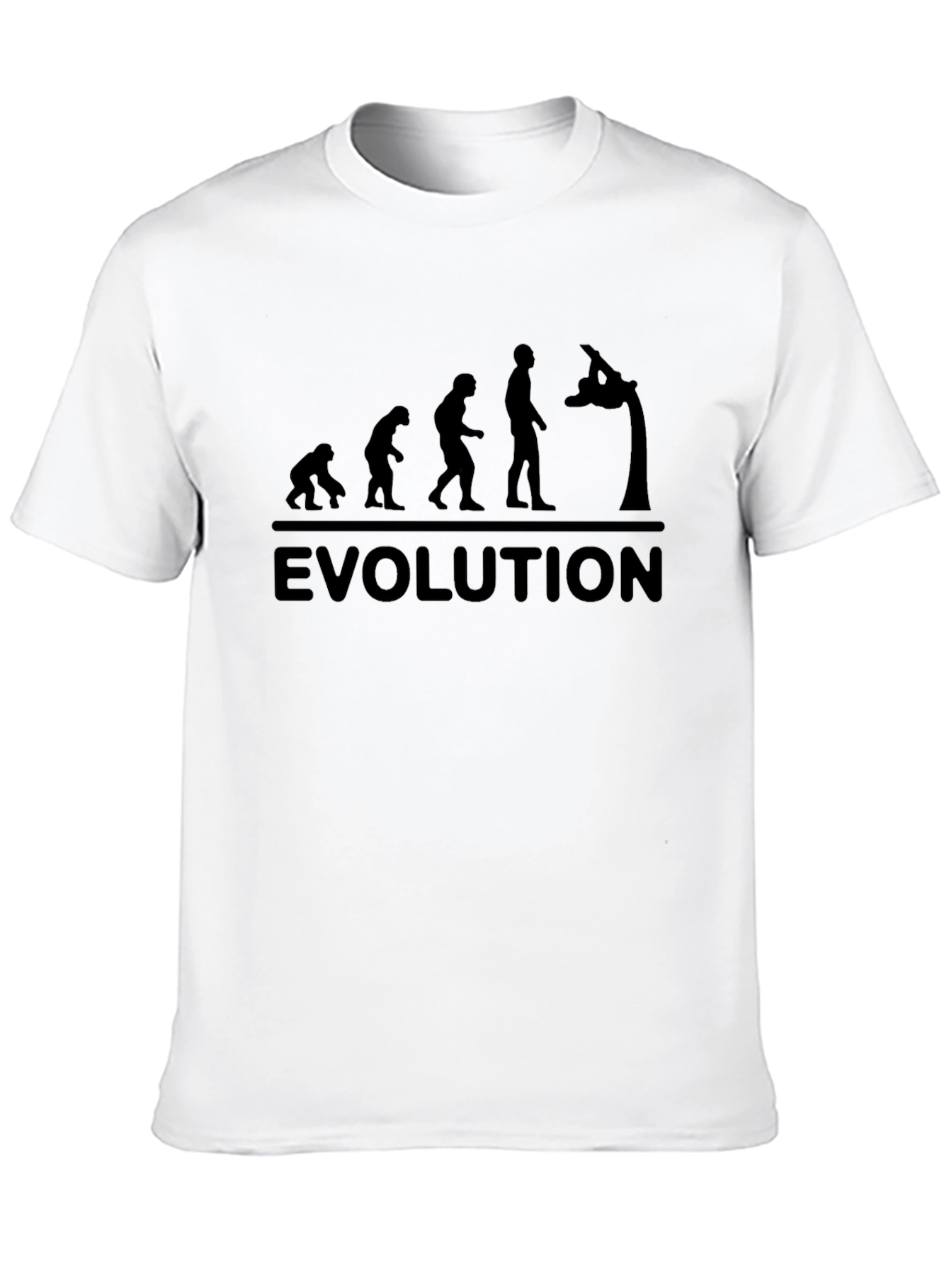 Black Evolution Gymnastics T-Shirt - Black Cotton Tee view 10