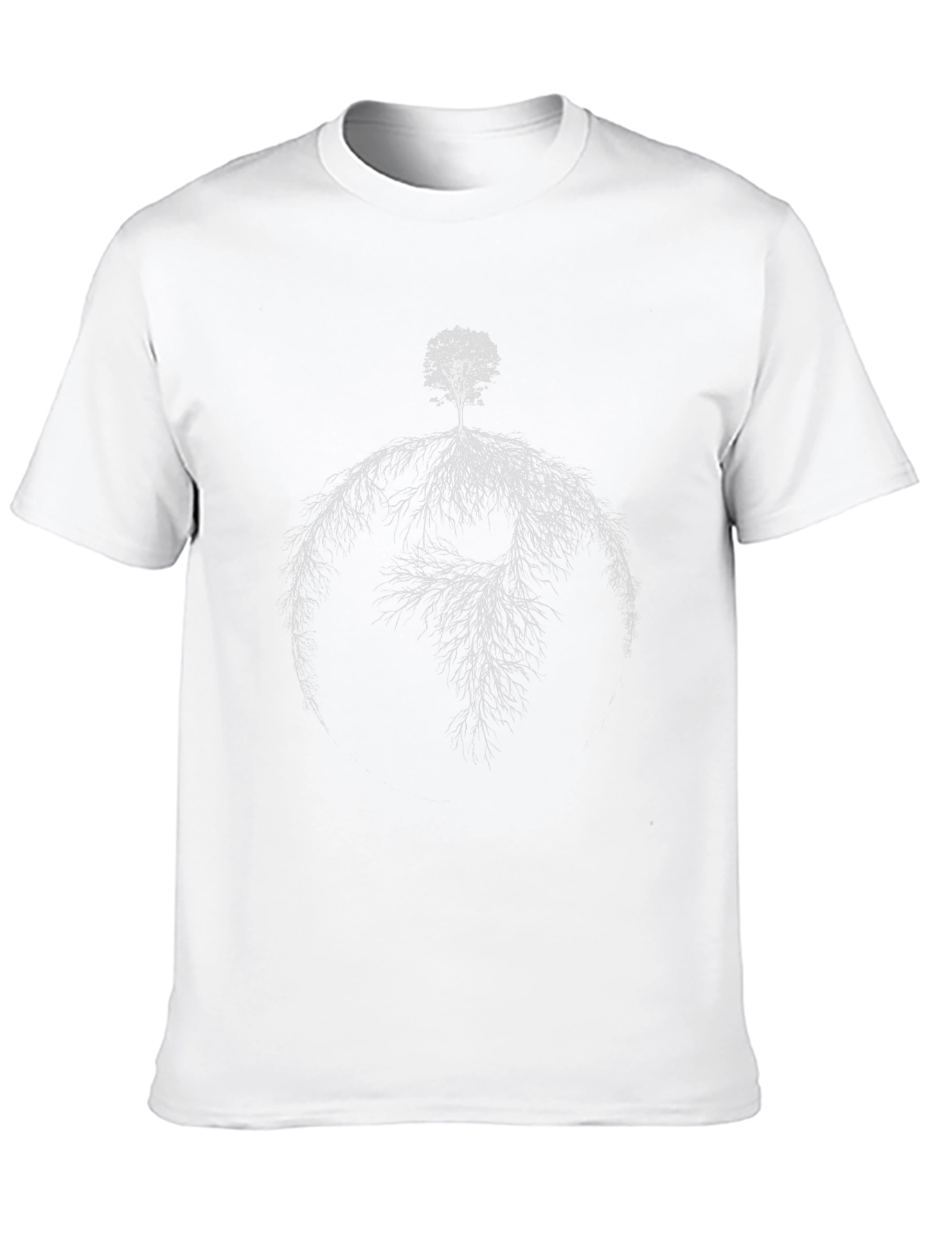 Black Tree of Life Black T-Shirt - Unique Root Design view 10