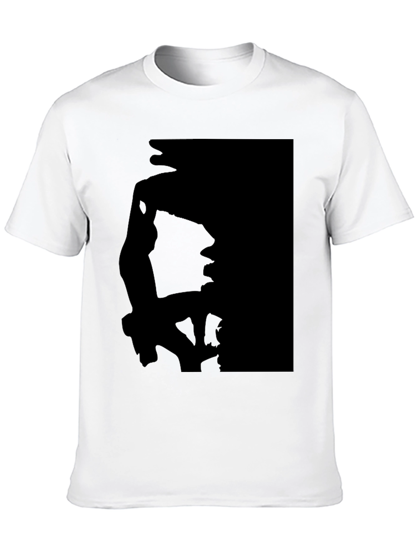 Black Silhouette Print Black T-Shirt view 10