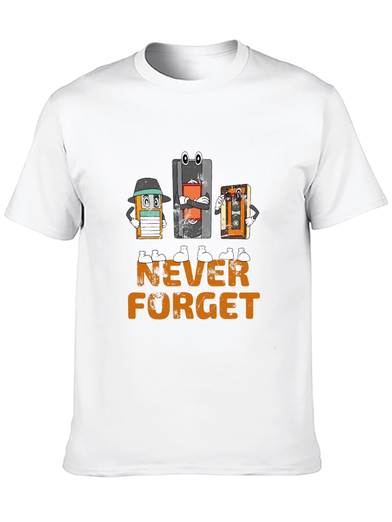 Black Never Forget Cassette T-Shirt view 10