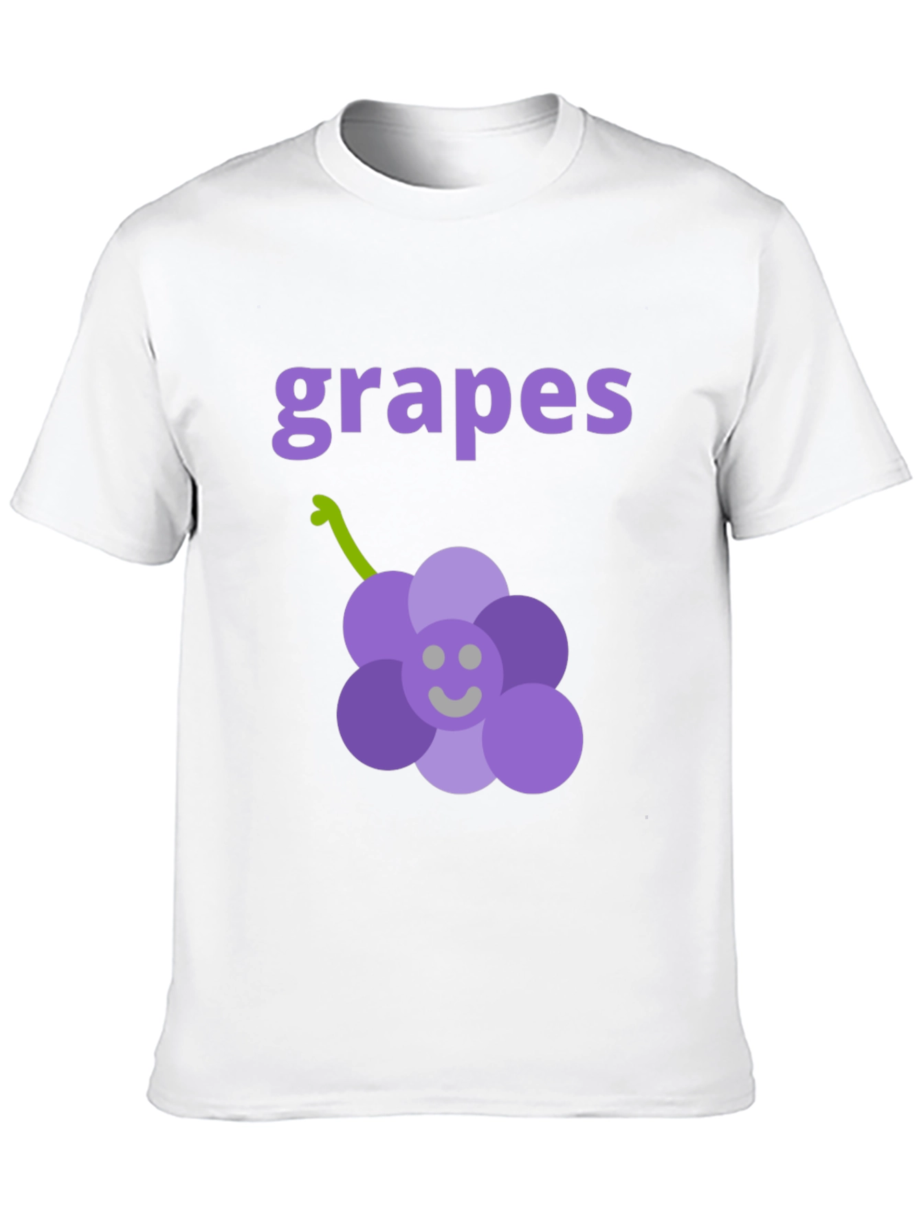 Black Cute Grapes Graphic Black T-Shirt view 10