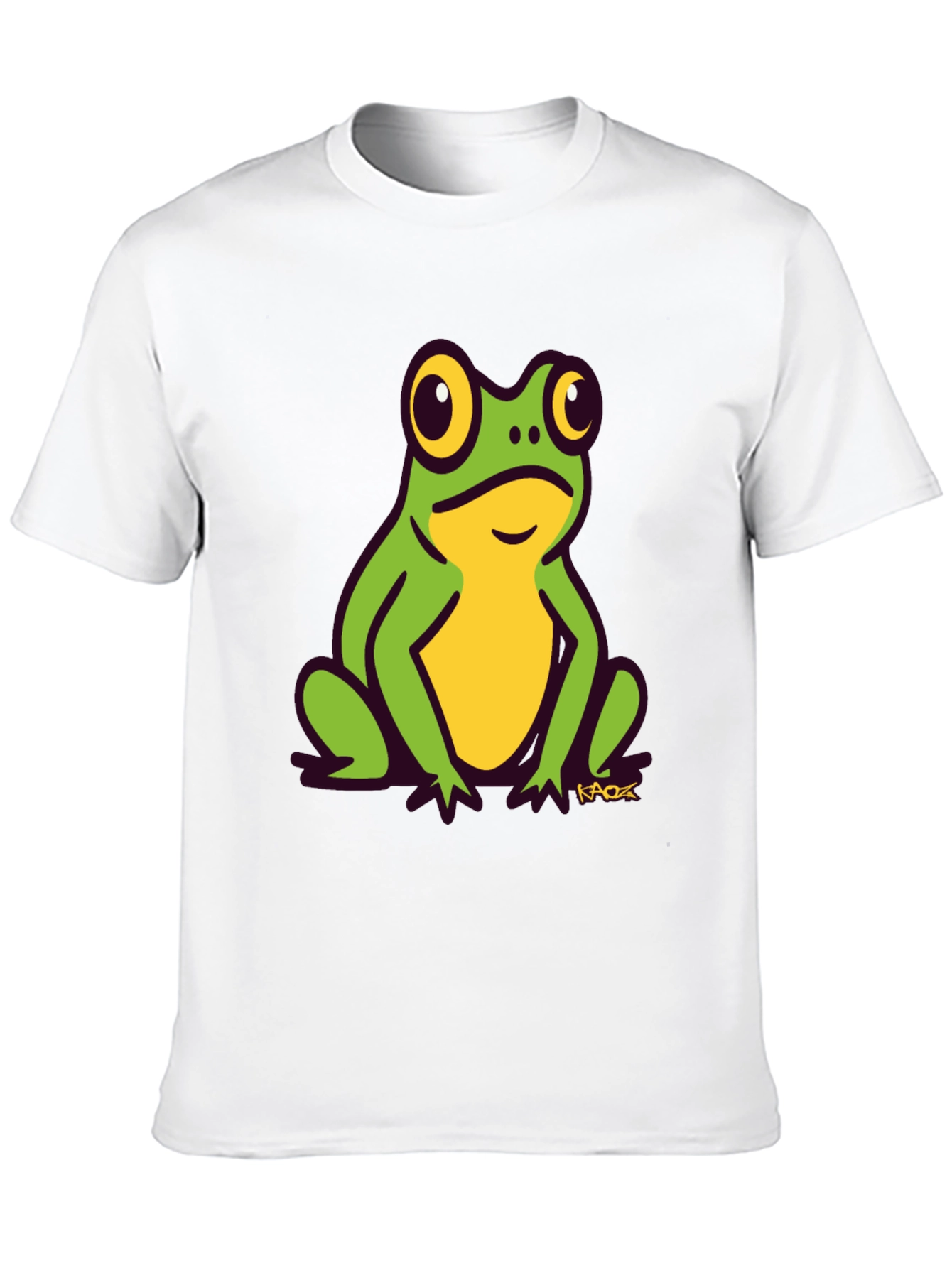 Black Frog Graphic Tee - Black Cotton T-Shirt view 10