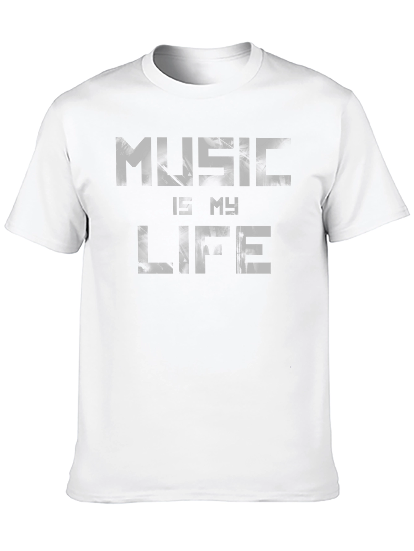 Black Music Is My Life Graphic Tee - Black Casual T-Shirt view 10