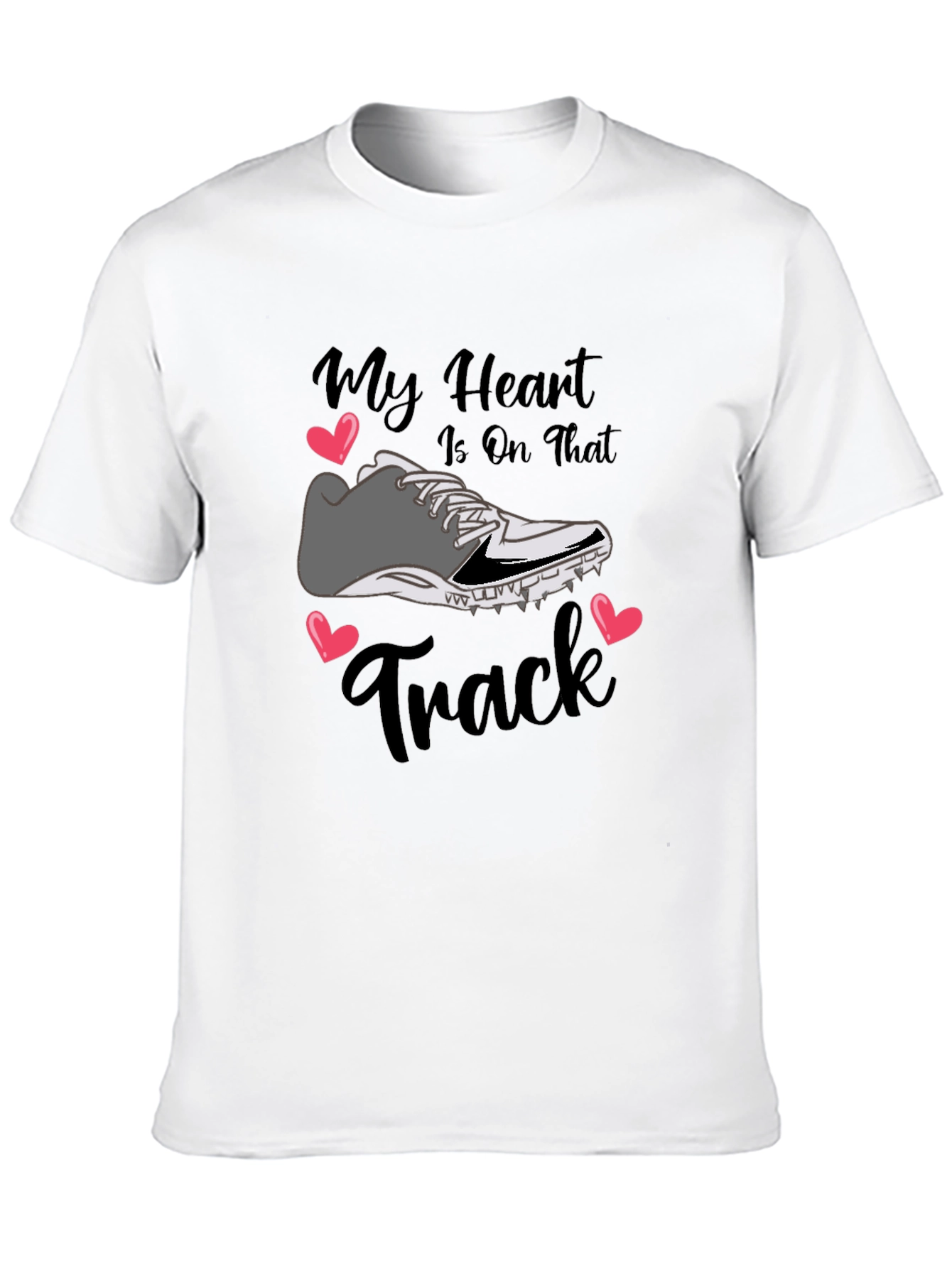Black My Heart Is On That Track T-Shirt view 10