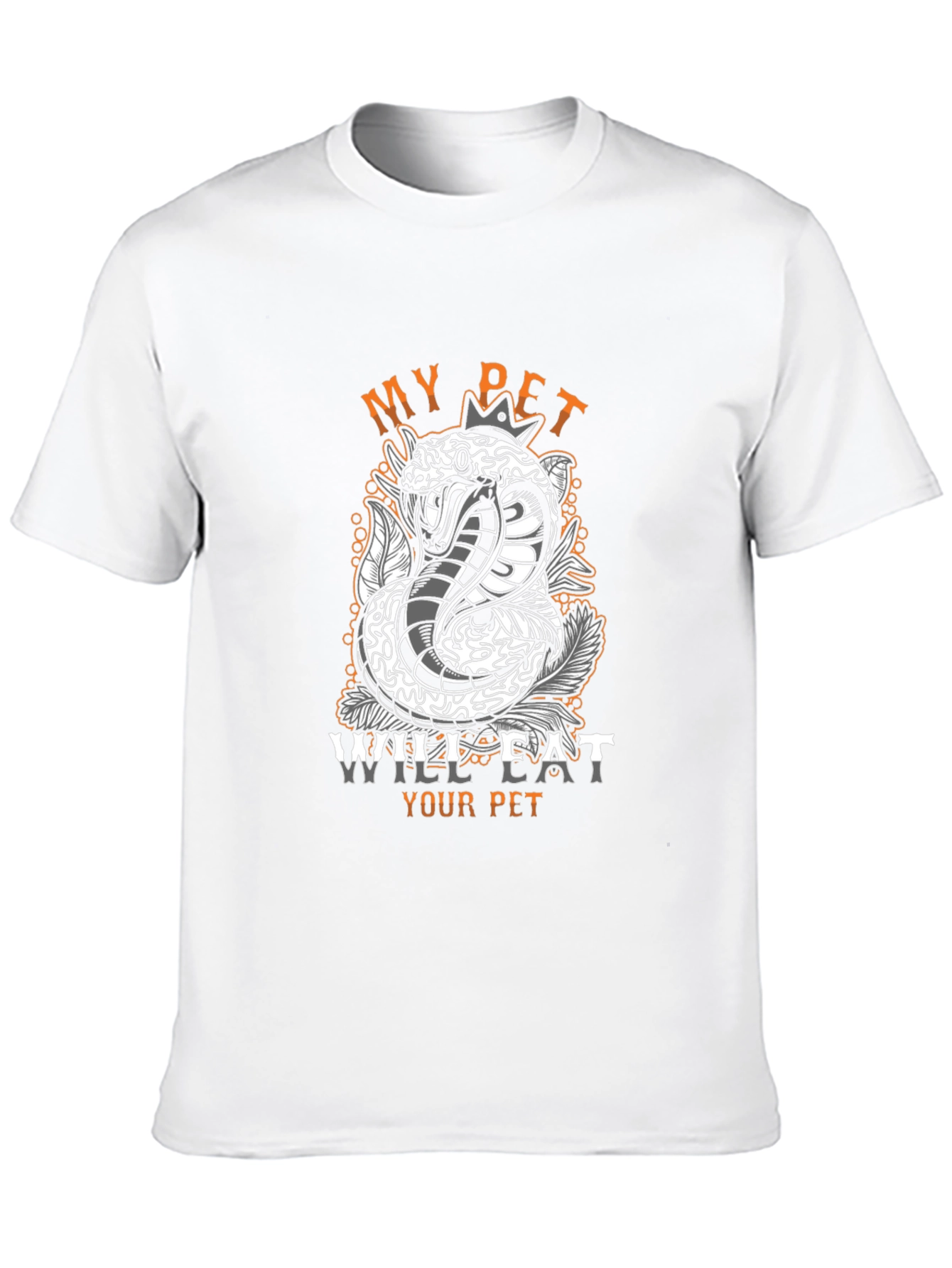 Black My Pet Will Eat Your Pet T-Shirt view 10