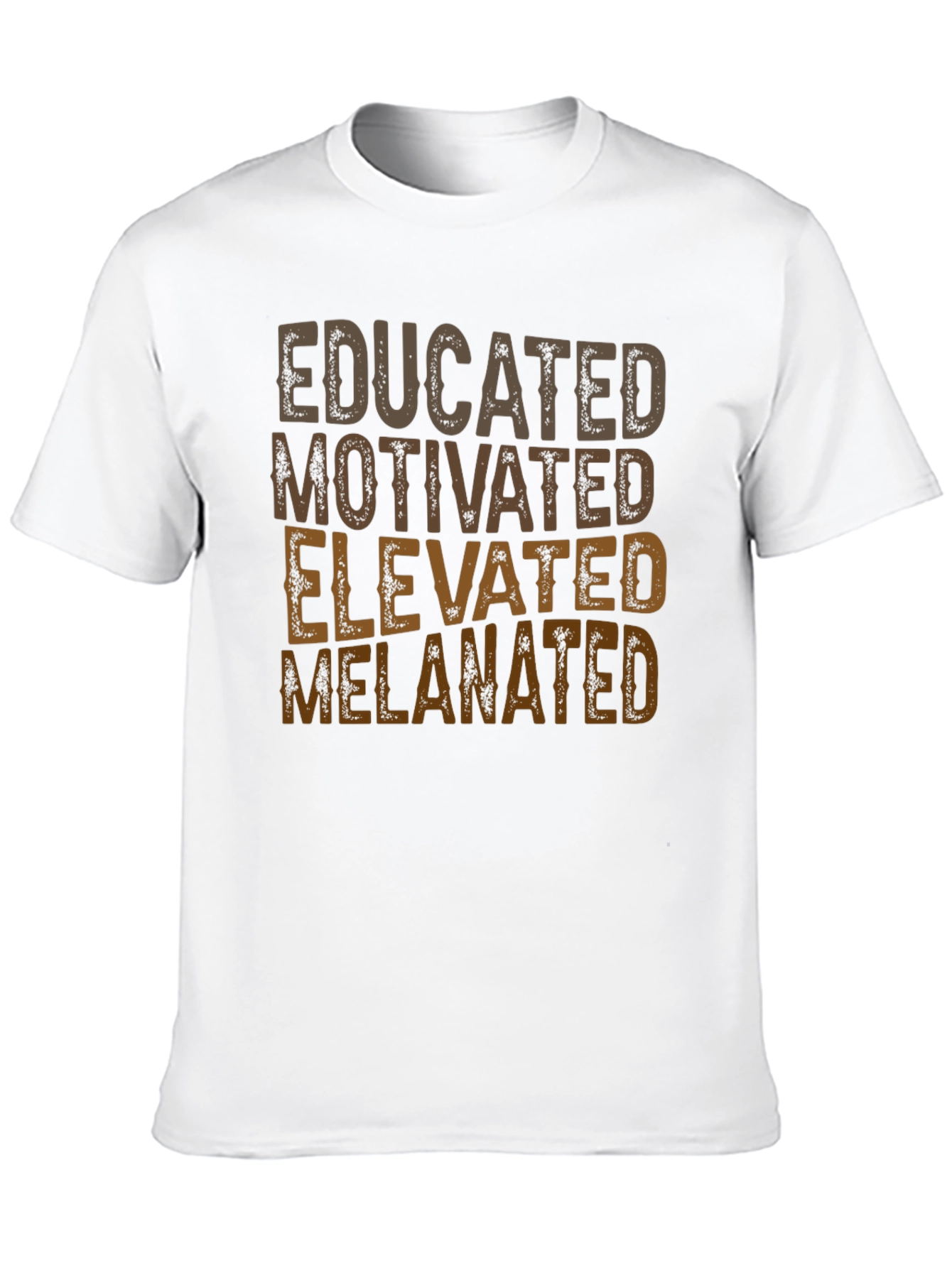 Black Educated Melanated T-Shirt - Positive Affirmation Tee view 10