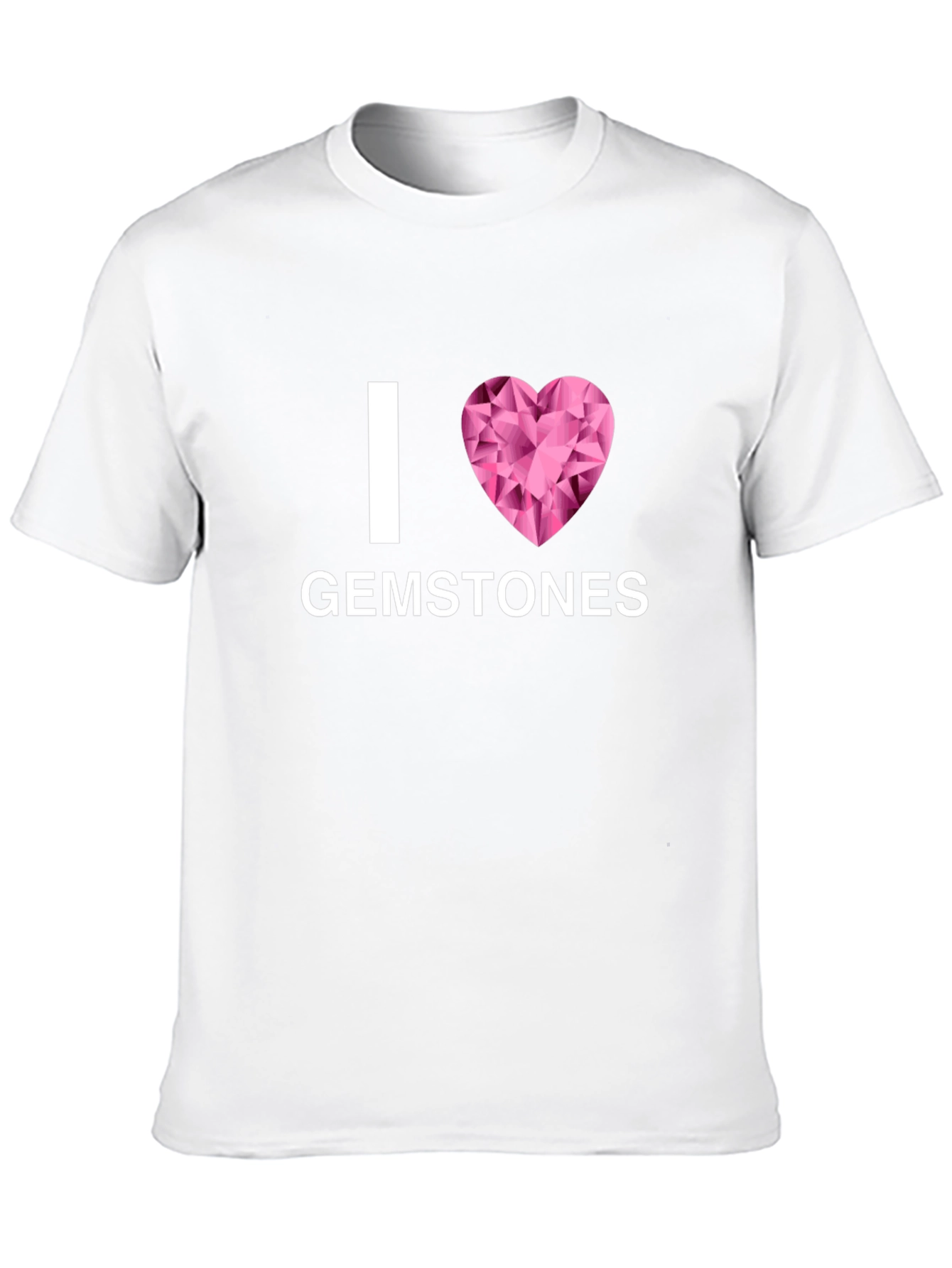 Black I Love Gemstones T-Shirt - Black view 10