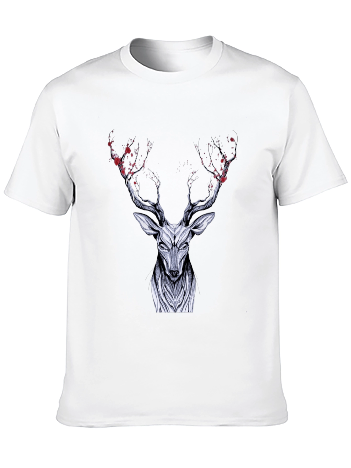 Black Deer Graphic Black T-Shirt view 10
