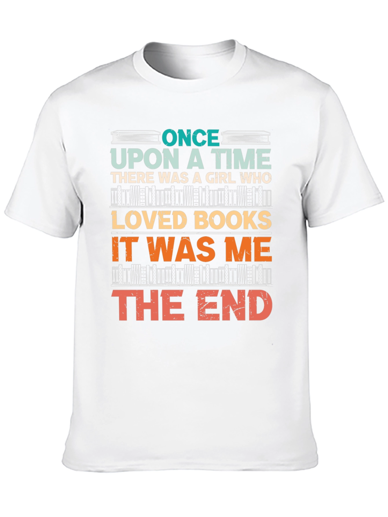Black Book Lover T-Shirt - Once Upon a Time Girl Who Loved Books view 10