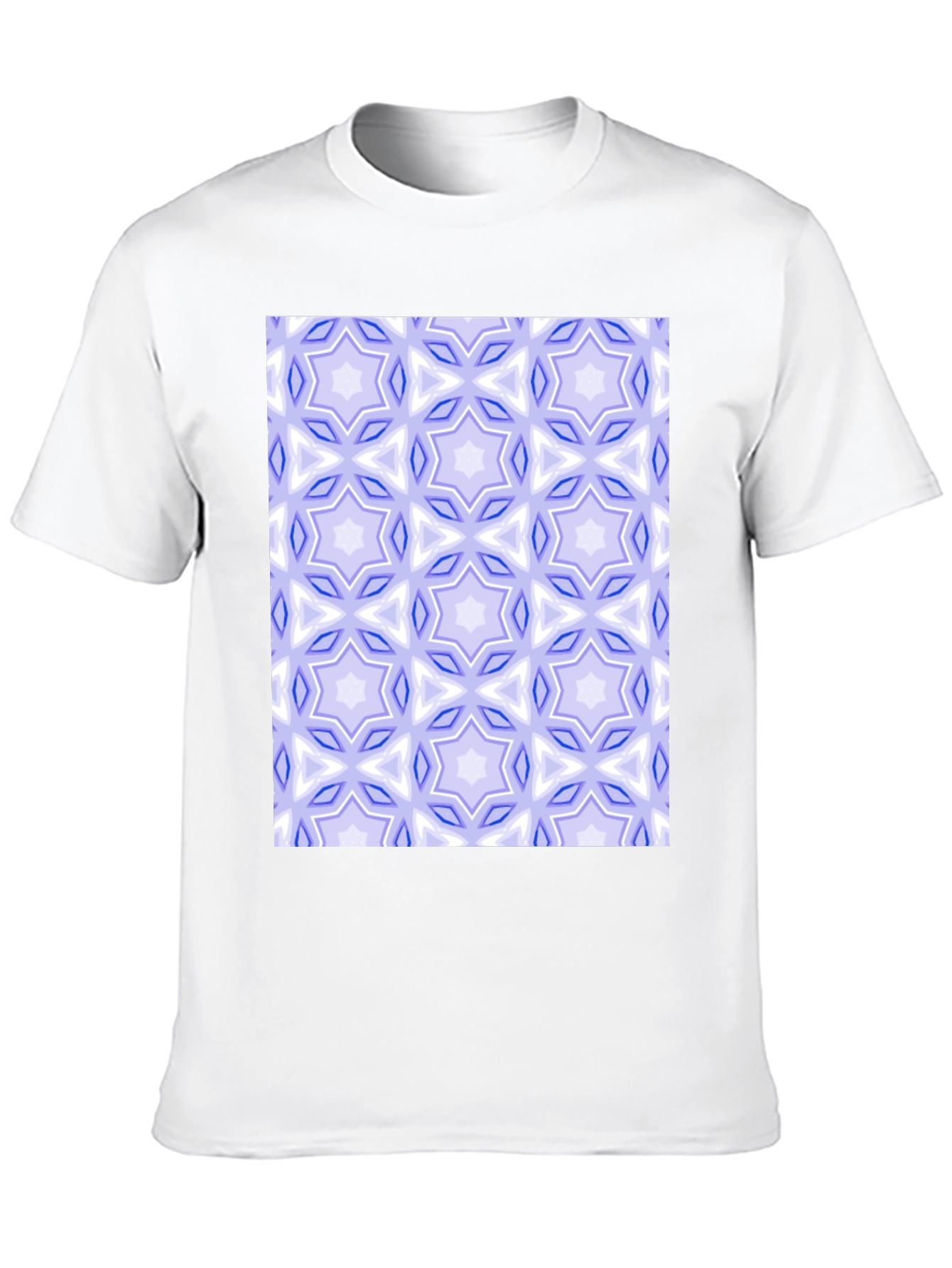 Black Geometric Star Pattern Tee view 10
