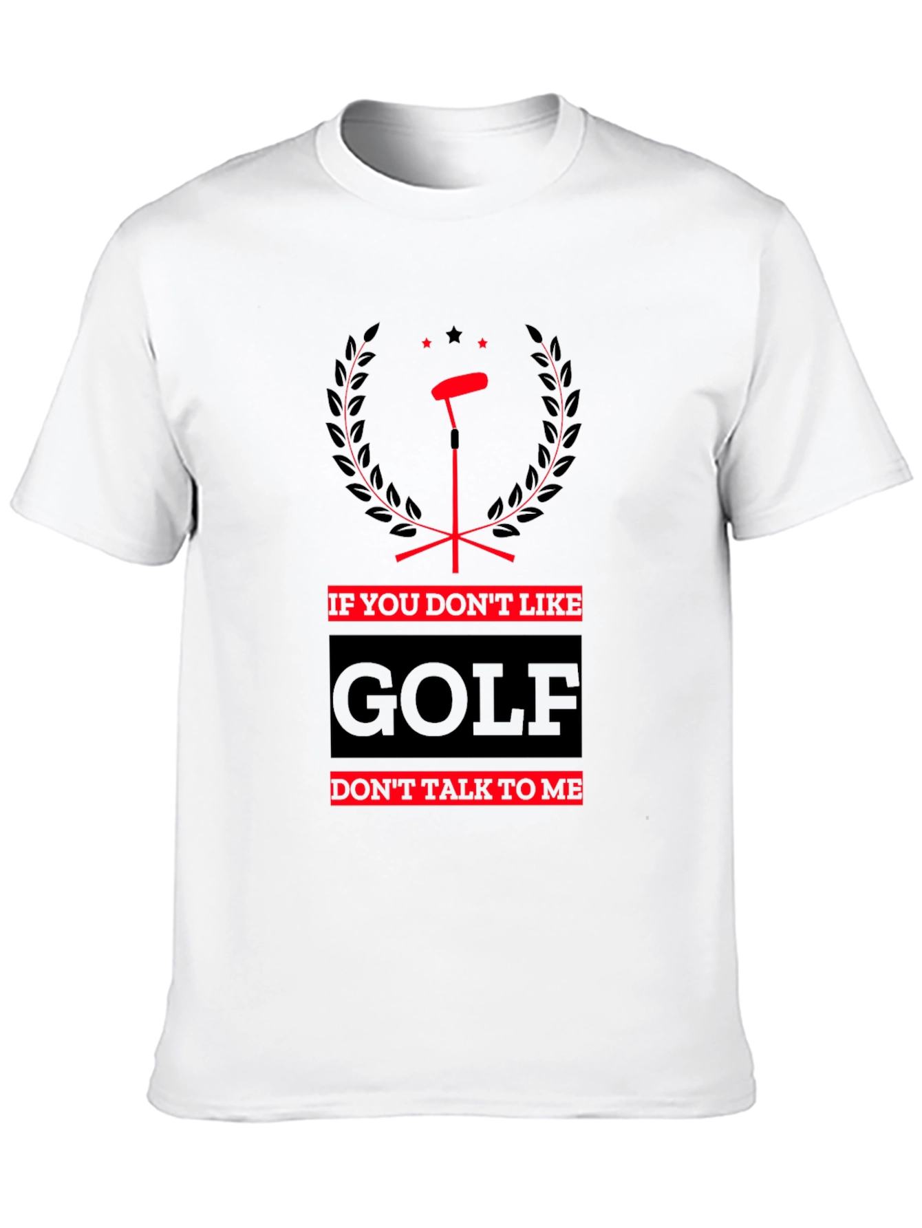 Black Funny Golf T-Shirt - Don't Talk To Me view 10