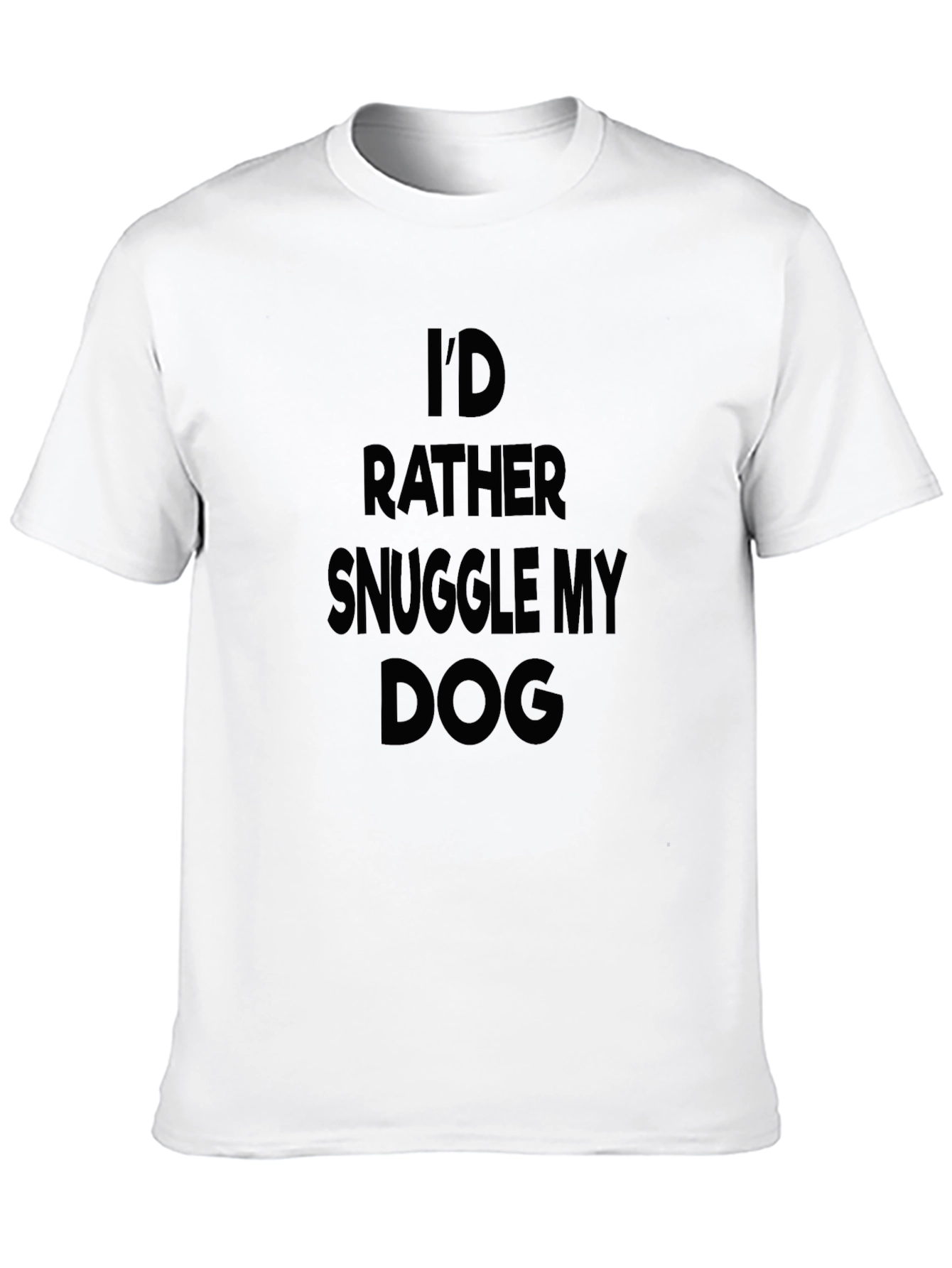Black Snuggle My Dog Black Tee view 10