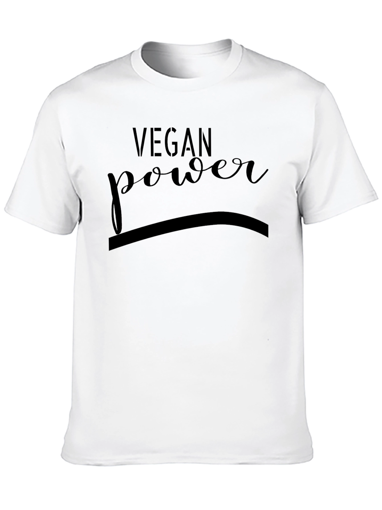 Black Vegan Power Black T-Shirt - Stylish & Comfortable view 10