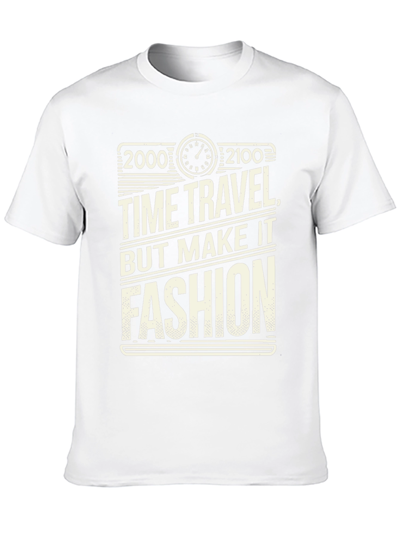 Black Time Travel Fashion T-Shirt view 10