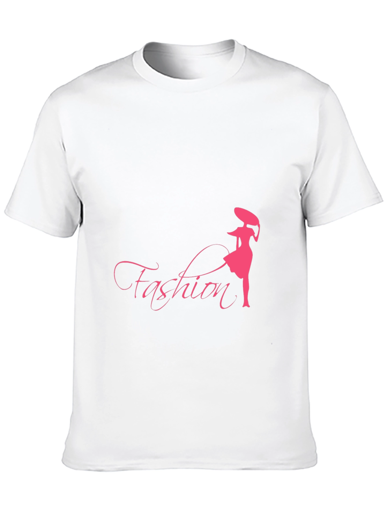 Black Fashion Graphic Tee - Stylish Black T-Shirt view 10