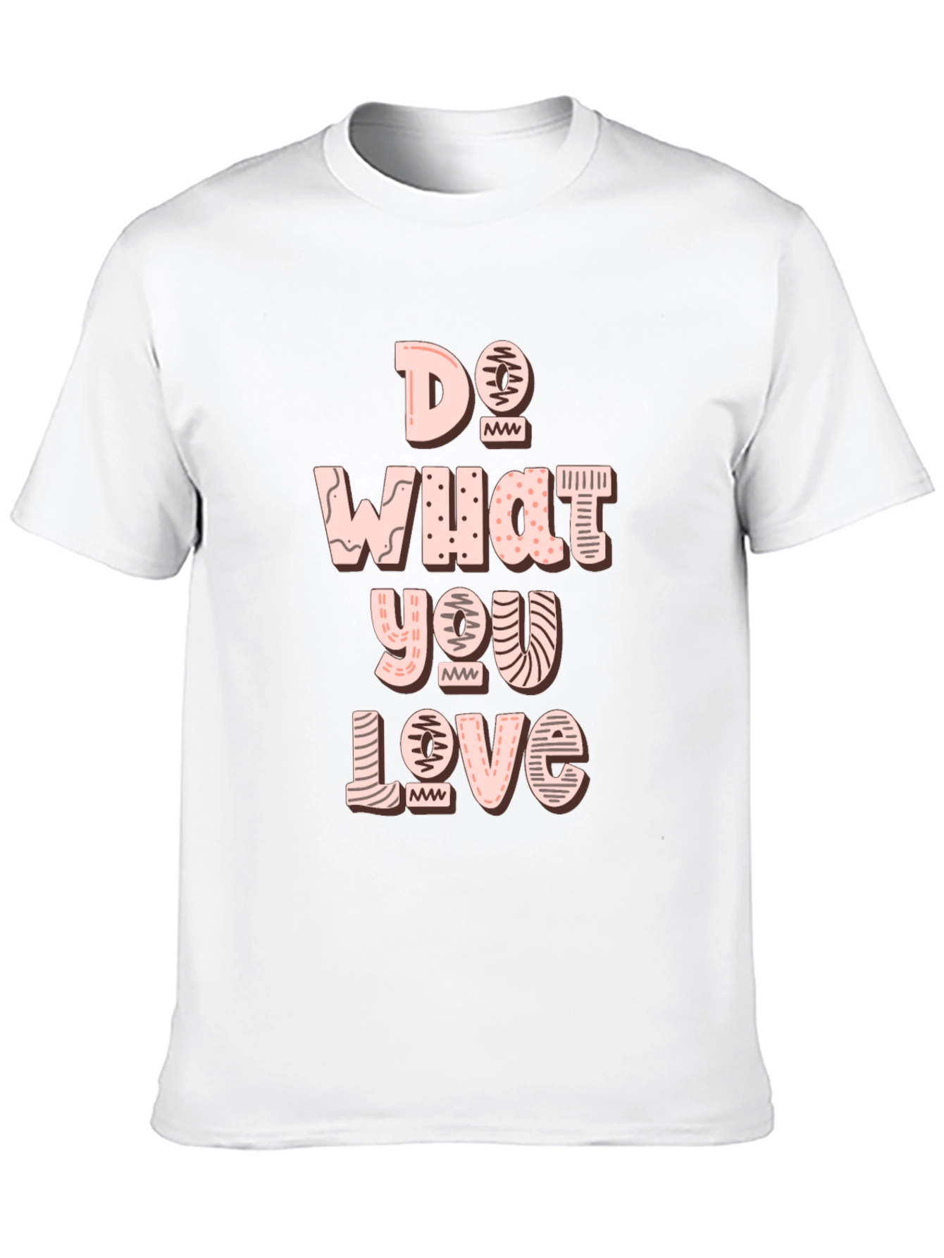 Black Do What You Love Graphic Tee - Black Cotton Casual T-Shirt view 10
