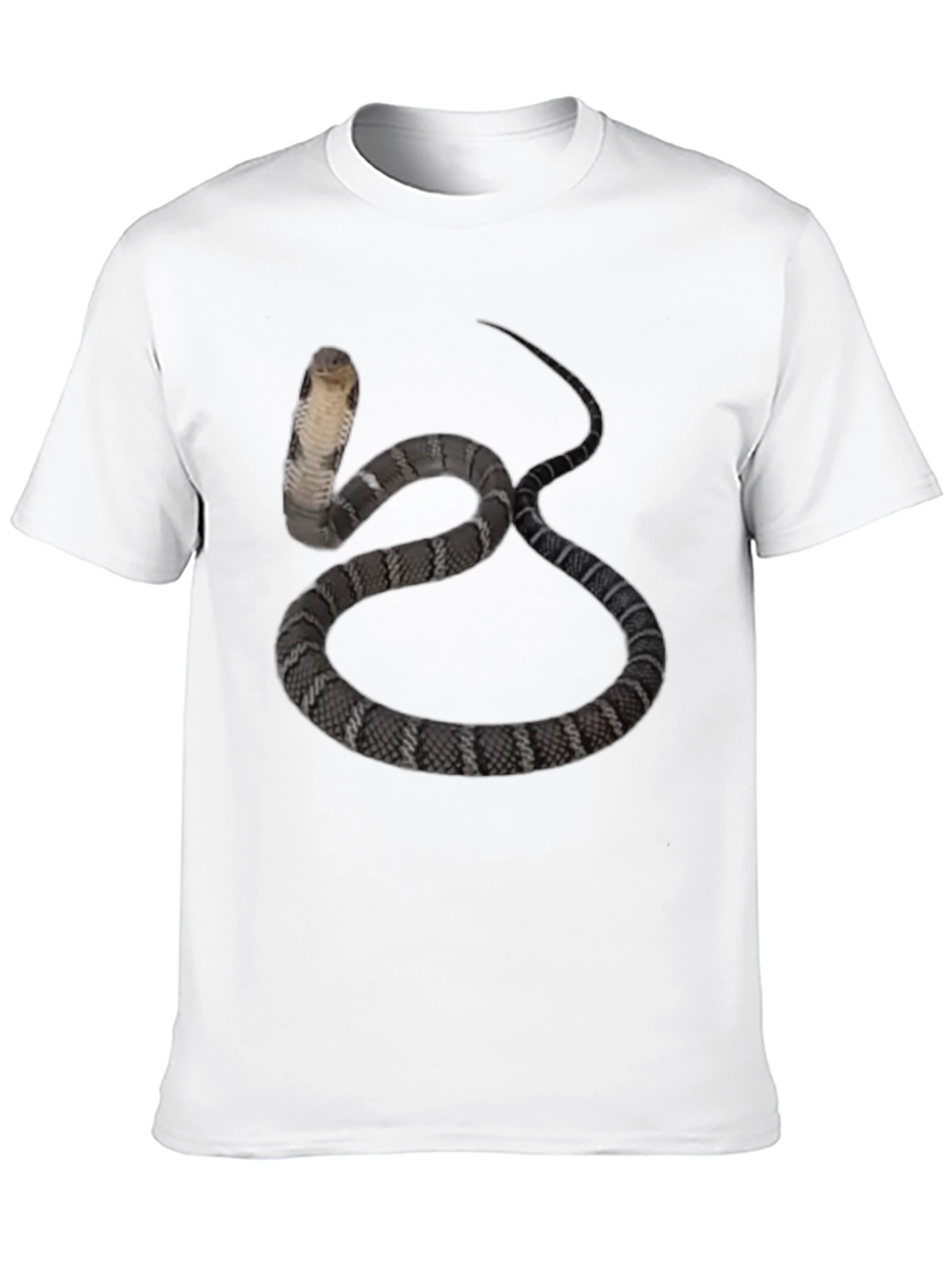 Black Cobra Snake Graphic Tee - Men's Black T-Shirt view 10