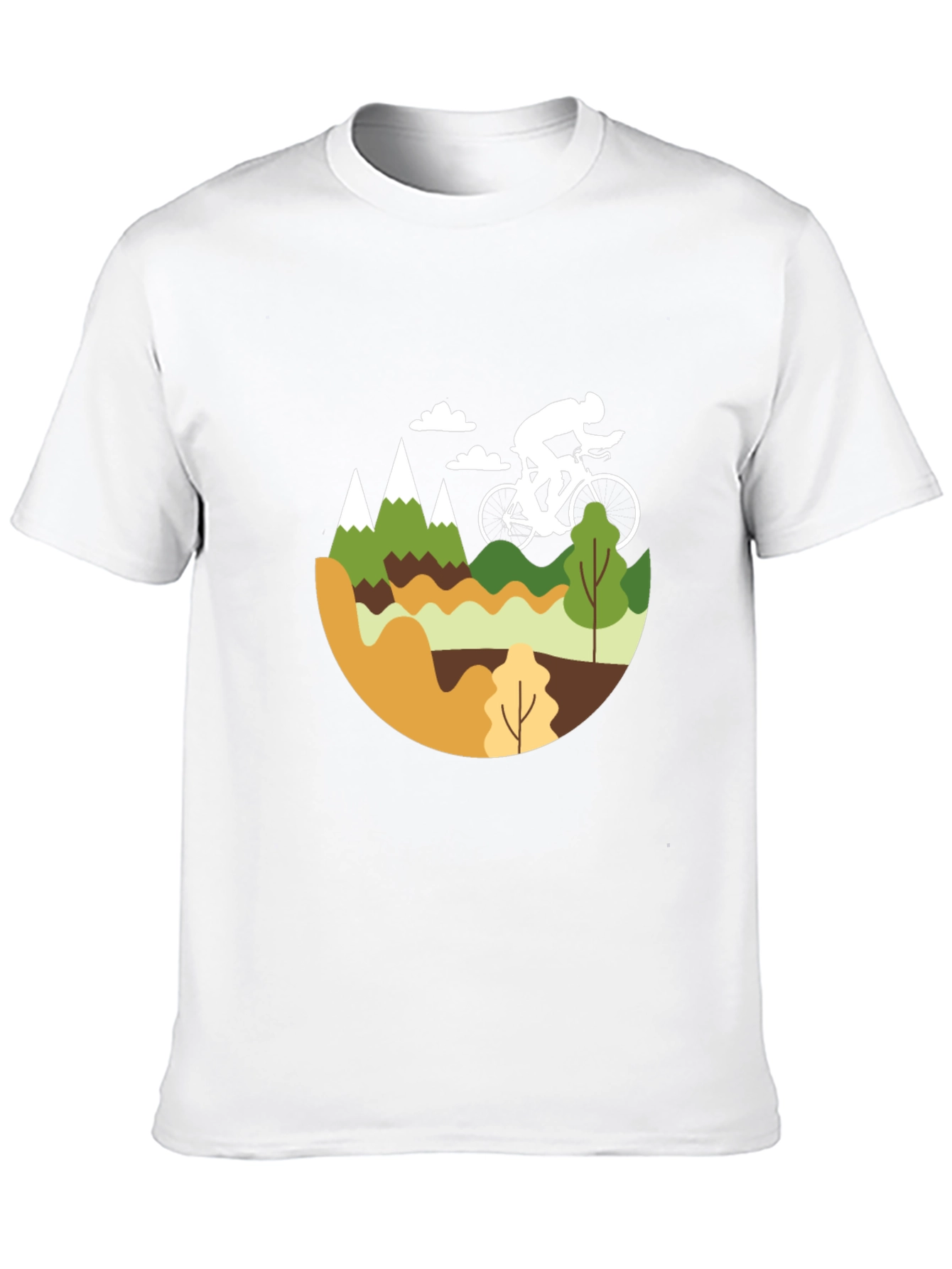 Black Mountain Biking Graphic Tee - Black Cotton Blend view 10