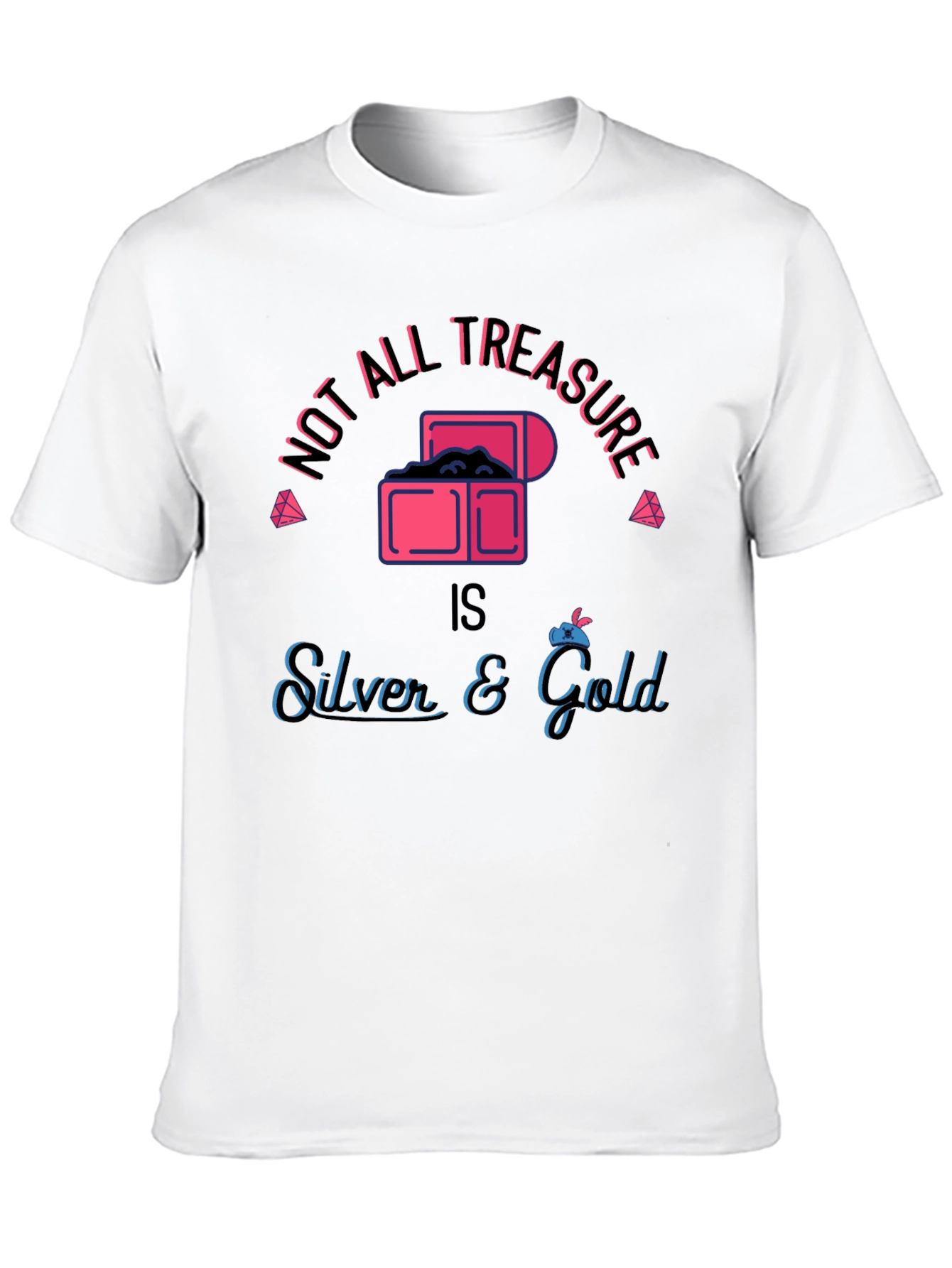 Black Not All Treasure Black Graphic T-Shirt view 10