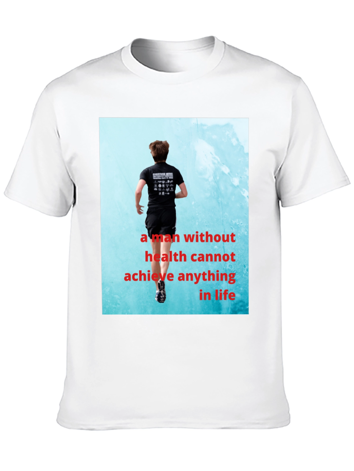 Black Health Motivation T-Shirt view 10