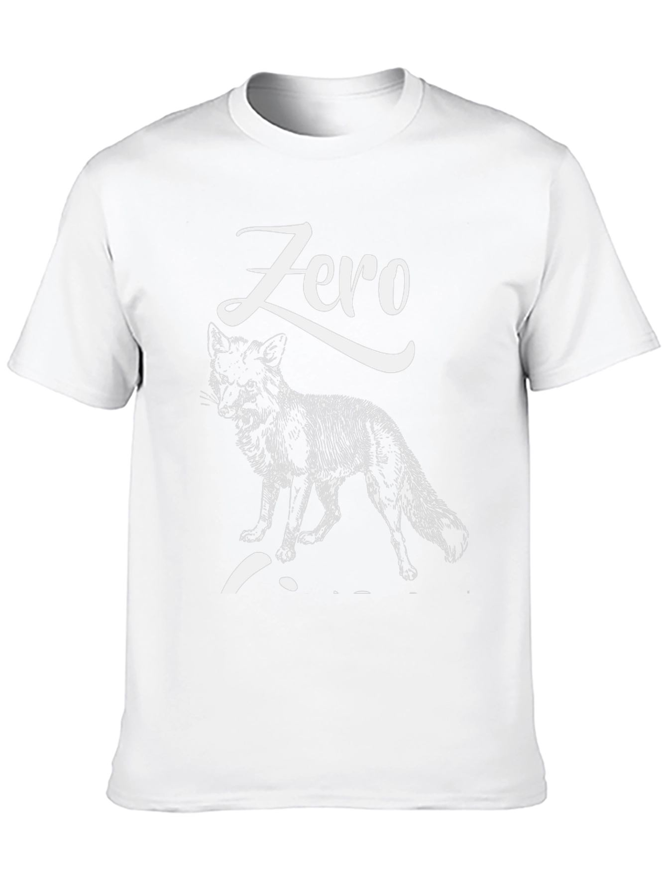 Black Zero Fox Given T-Shirt - Cool Graphic Tee view 10