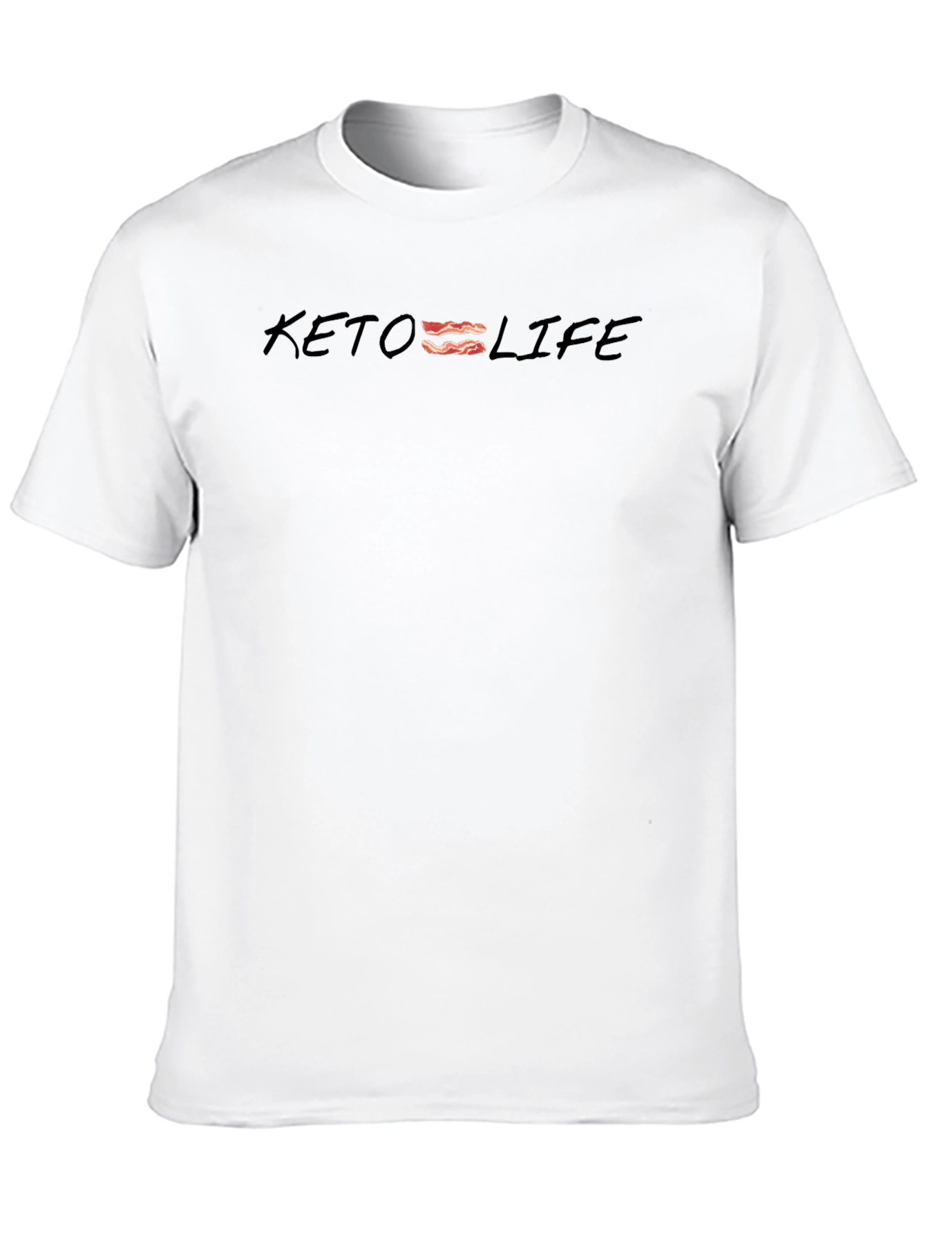 Black Keto = Life T-Shirt - Black Graphic Tee view 10