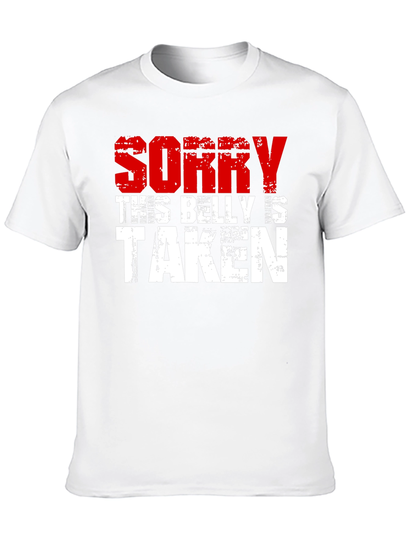 Black Sorry This Belly Is Taken Graphic Tee view 10