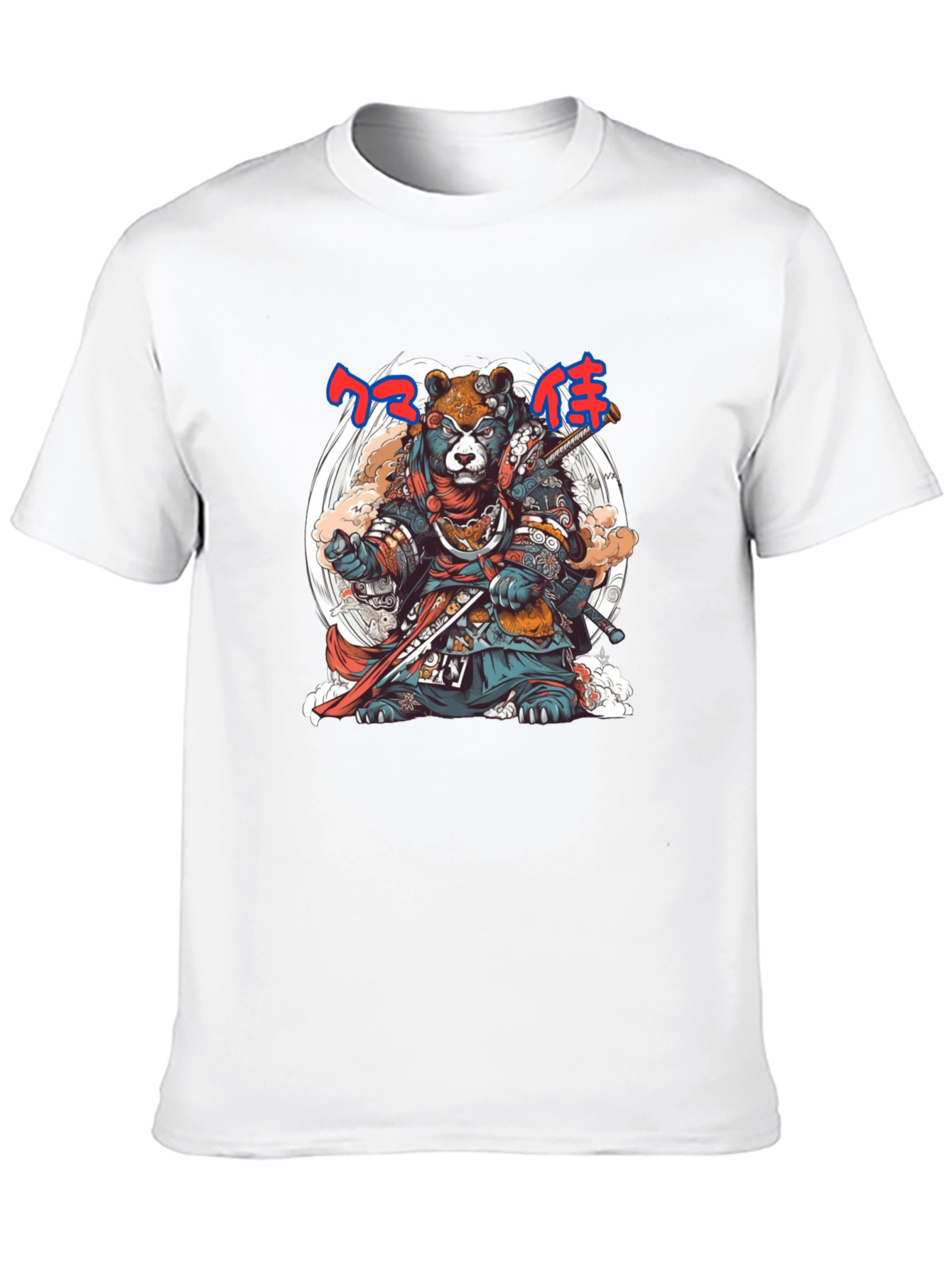 Samurai Bear Graphic Tee - Unique Design - 10