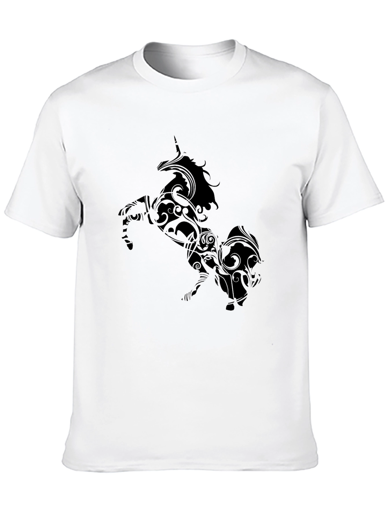 Black Unicorn Graphic Black Tee Shirt view 10