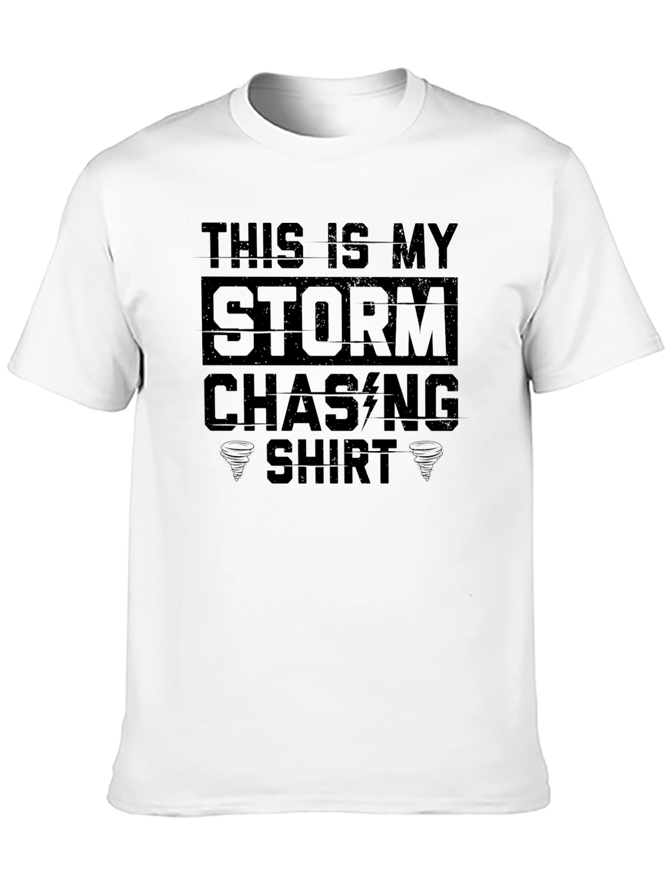Black Storm Chasing Shirt - Weather Enthusiast Tee view 10