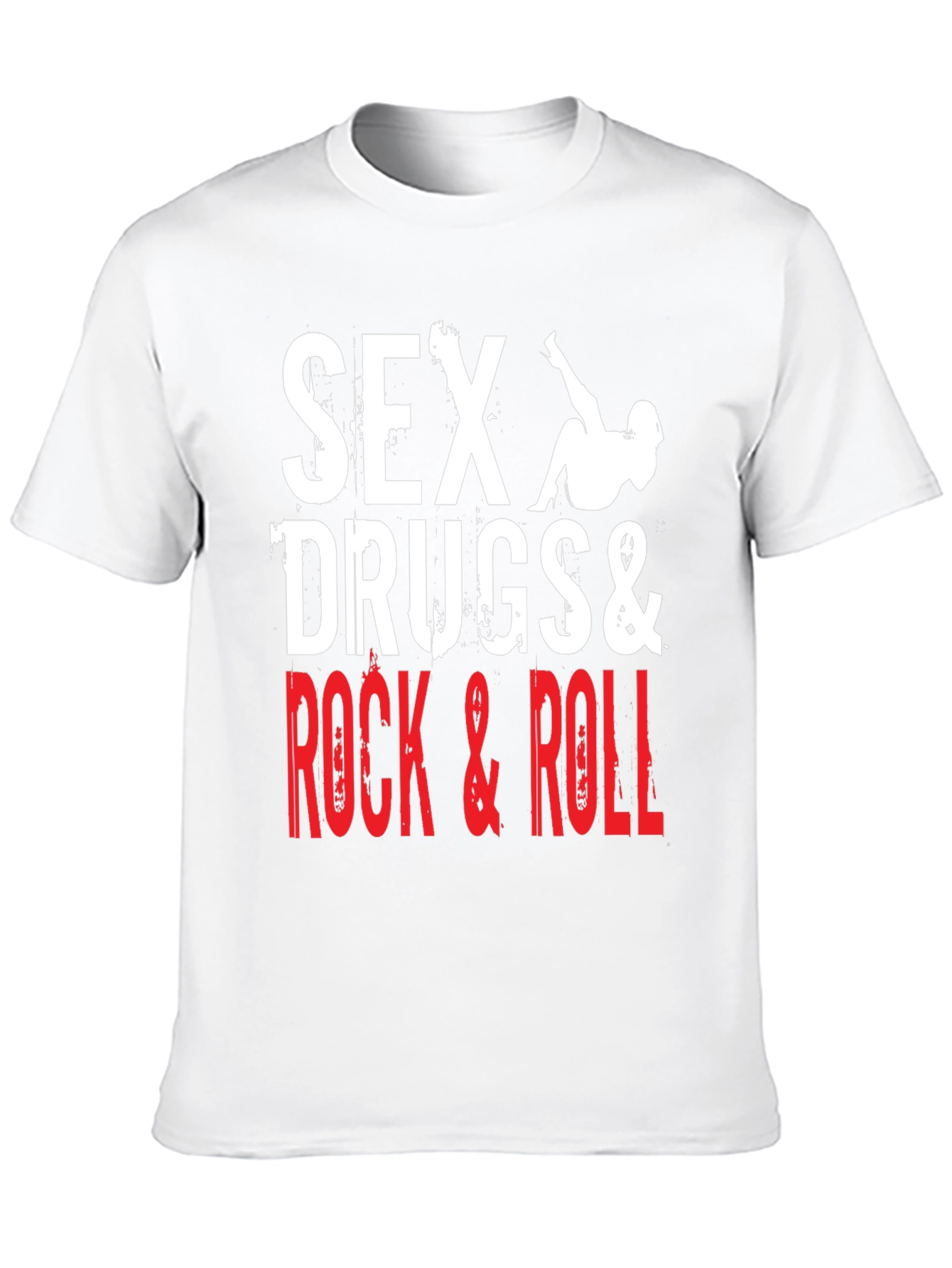 Black Sex, Drugs & Rock and Roll Graphic T-Shirt view 10
