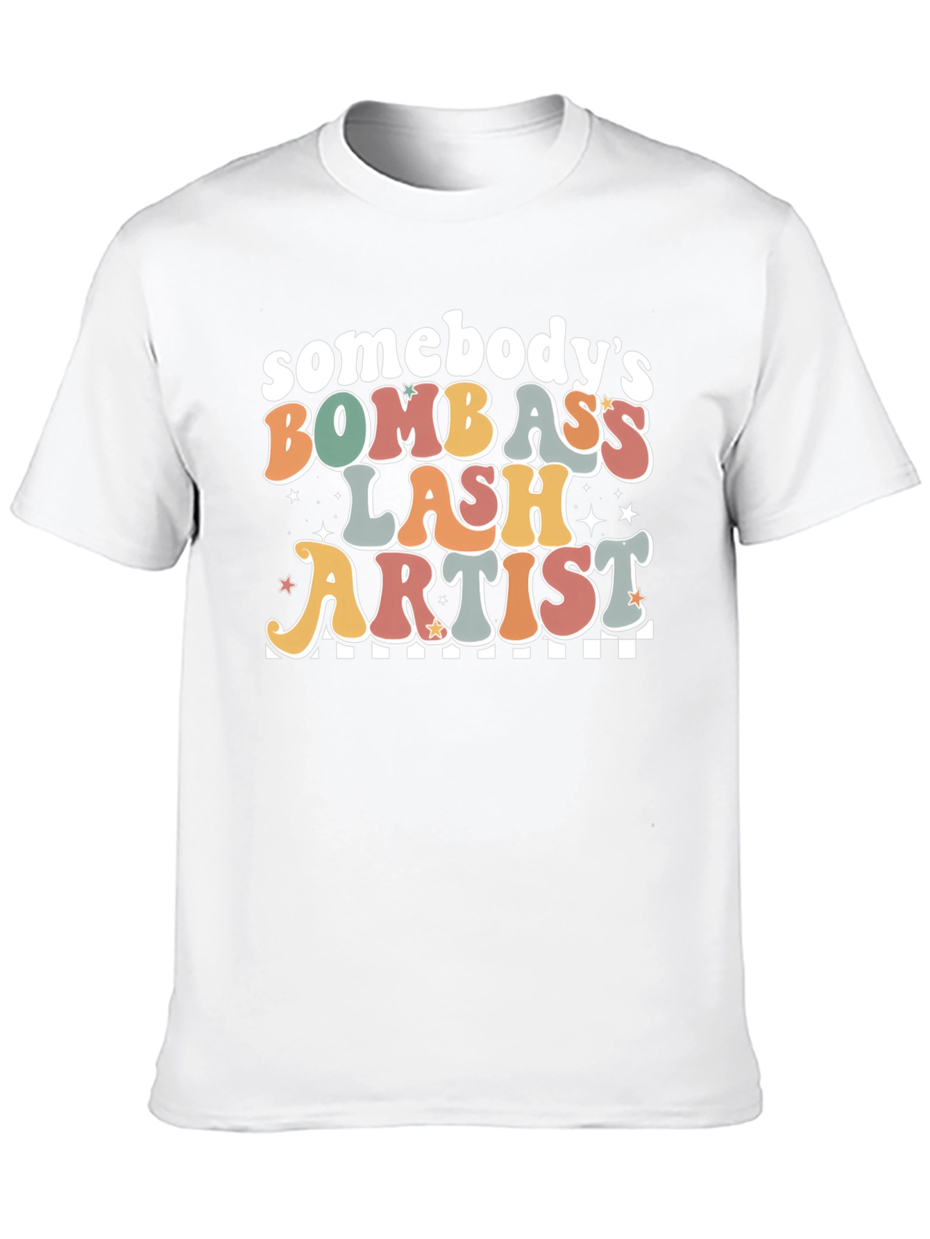 Black Somebody's Bomb Ass Lash Artist Graphic Tee view 10