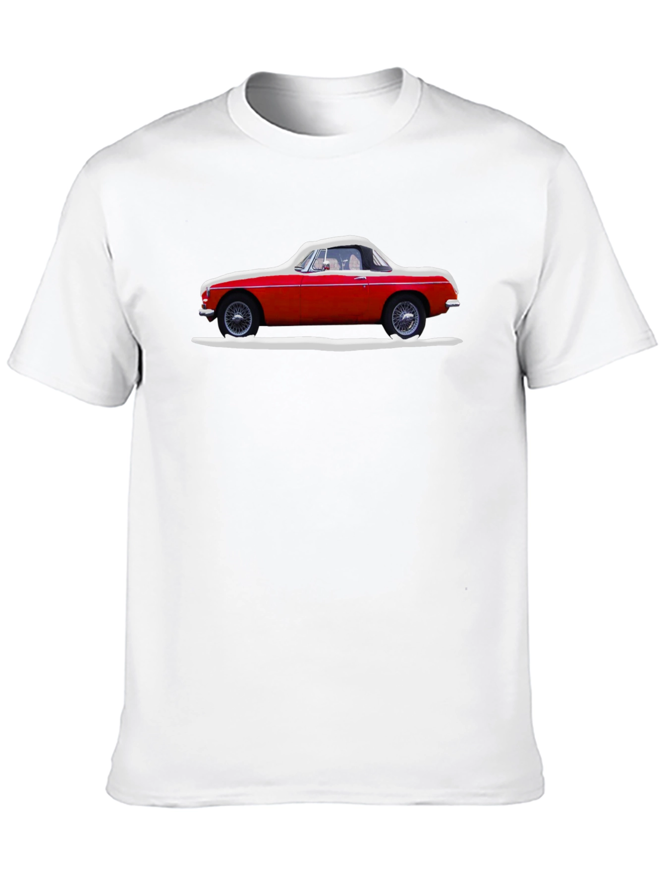 Black Classic Red Car Graphic Tee - Stylish Black T-Shirt view 10