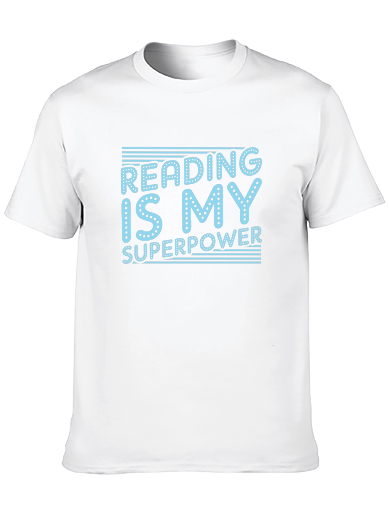 Black Reading Is My Superpower T-Shirt - Black view 10