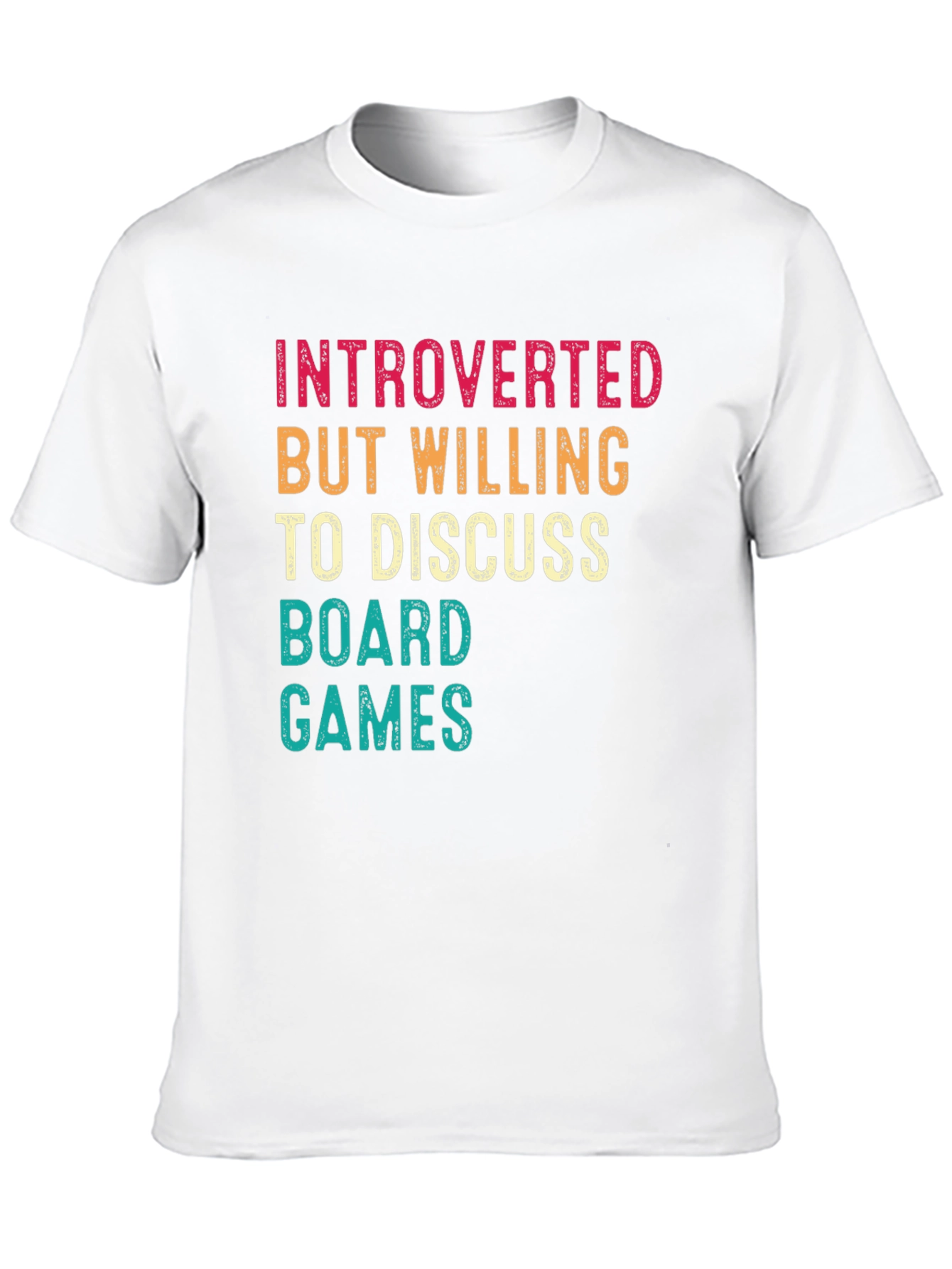 Black Introverted Board Games Graphic Tee view 10