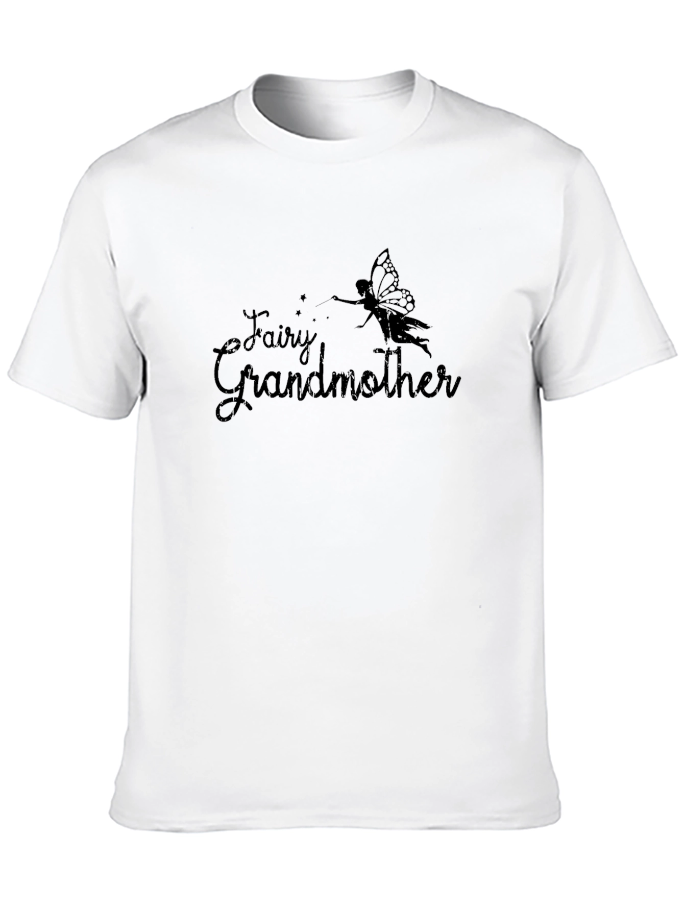 Black Fairy Grandmother Black T-Shirt view 10