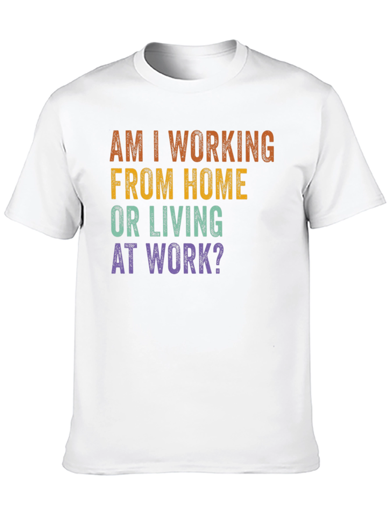 Black Working From Home T-Shirt view 10