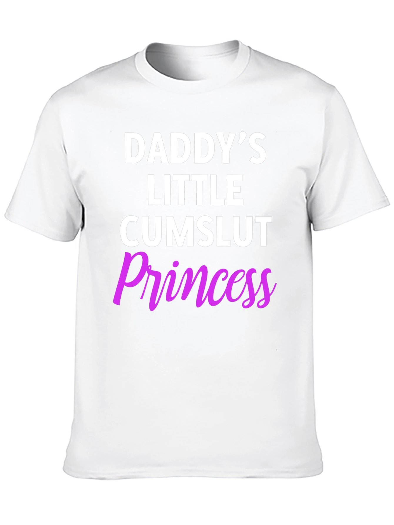 Black Daddy's Little Princess Funny T-Shirt view 10